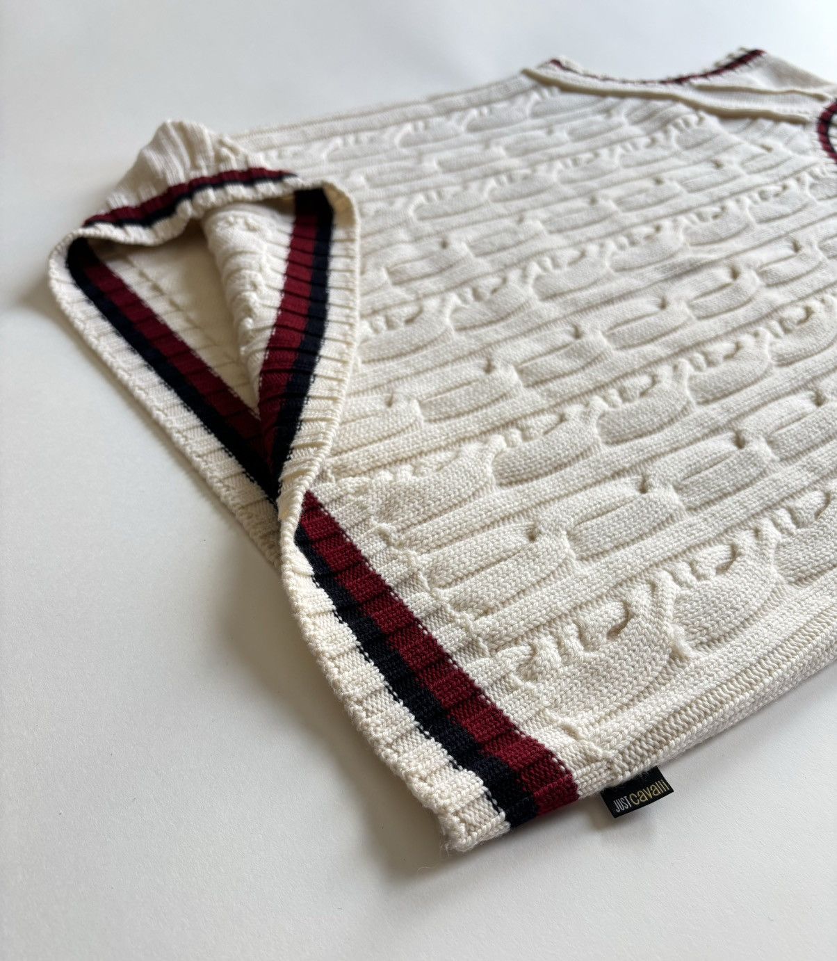 Just Cavalli VTG 2008 Just Cavalli Merinos Wool Sweater Vest Size US XL / EU 56 / 4 - 3 Thumbnail