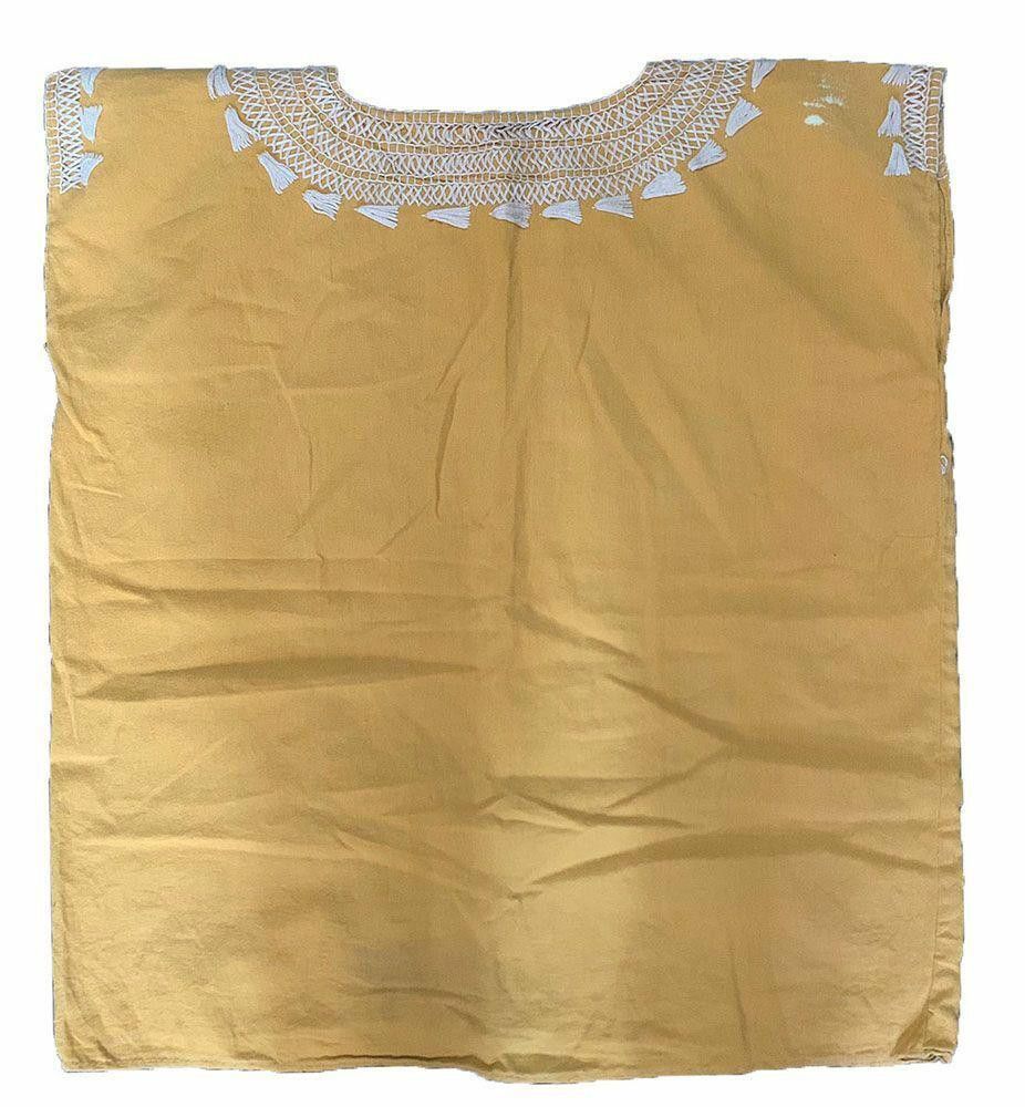 Designer Pre Owned Mustard Hand Made Blouse Xl Size XL / US 12-14 / IT 48-50 - 2 Thumbnail