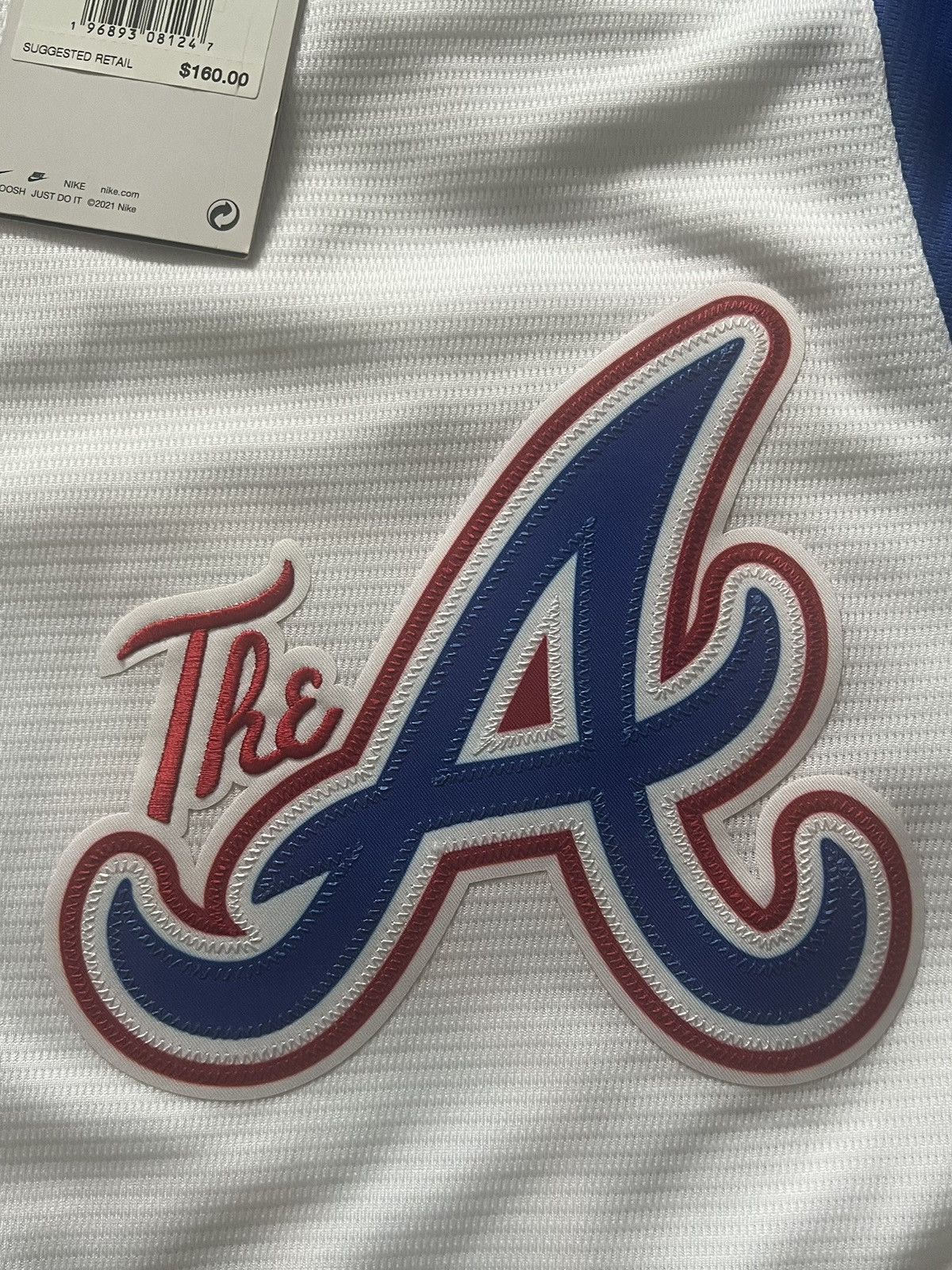 Nike Austin Riley Atlanta Braves MLB City Connect Jersey Size US XL / EU 56 / 4 - 4 Thumbnail