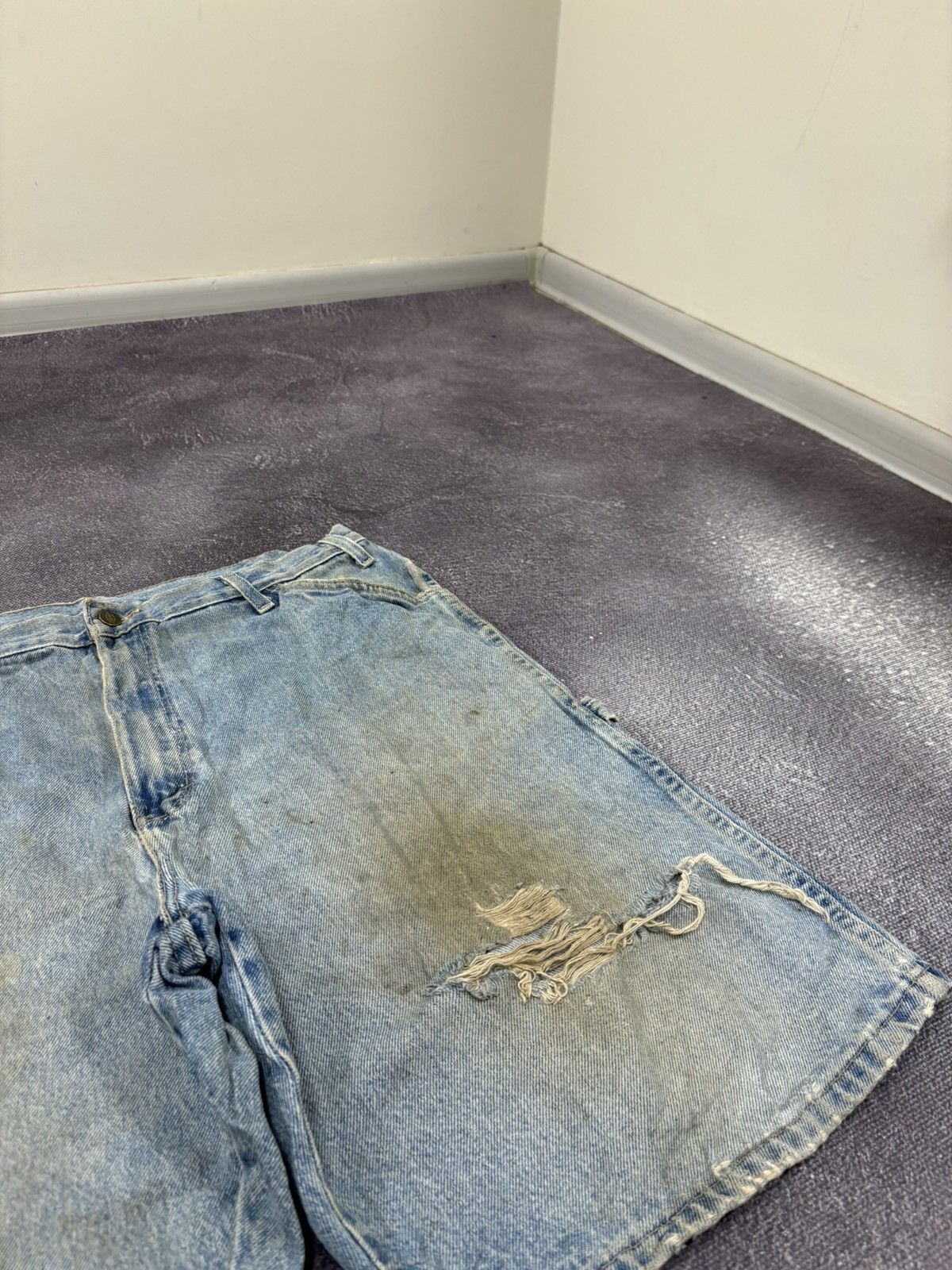 Dickies Vintage Dickies Y2K Distressed Denim Baggy Shorts Jorts Size US 38 / EU 54 - 11 Thumbnail