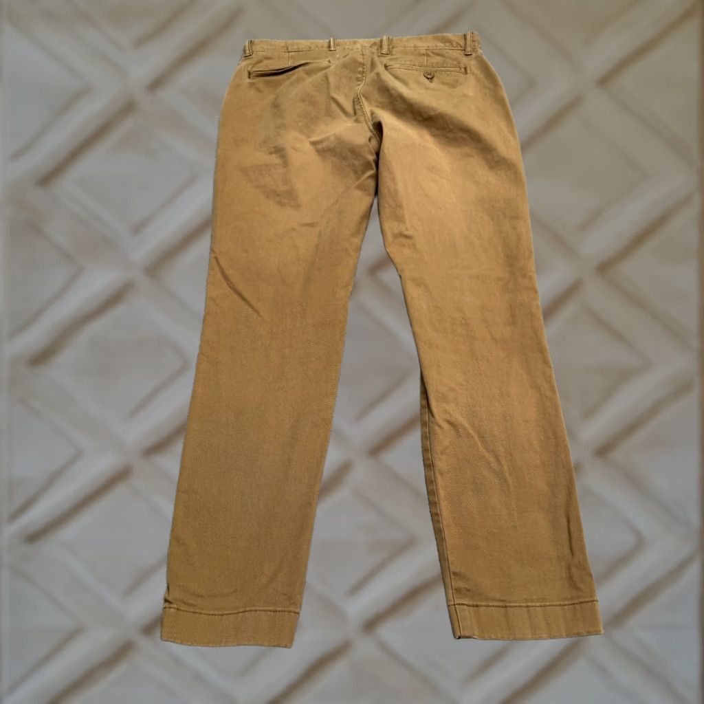 J.Crew J.CREW Mens Pants Chino Skinny Fit Stretch Khakis Brown Cotton Classic 30x30 Casual Workwear Size US 30 / EU 46 - 1 Thumbnail