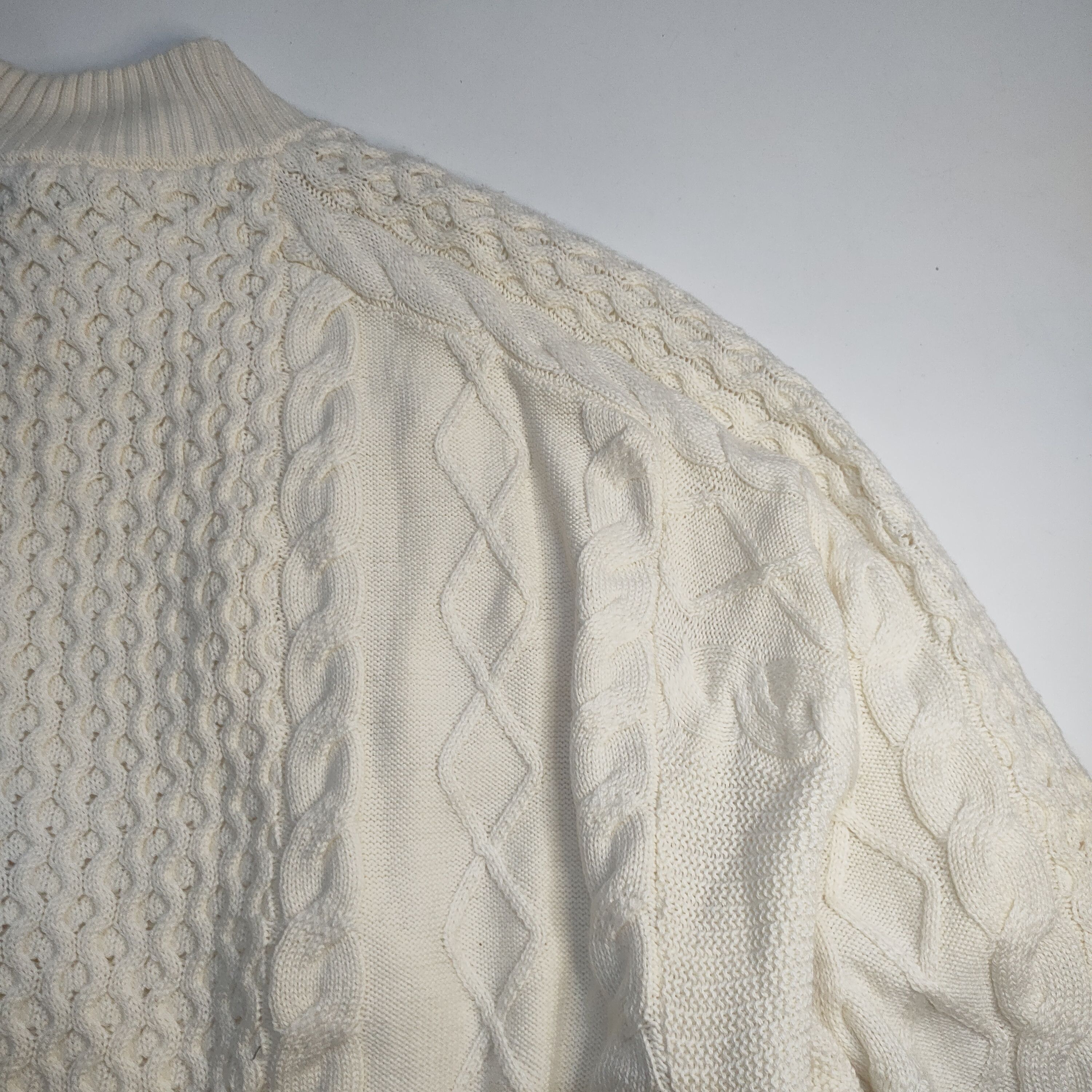 Y/Project NEW Y/PROJECT Oversized Wool Blend Sweater in Cream Size US M / EU 48-50 / 2 - 20 Thumbnail