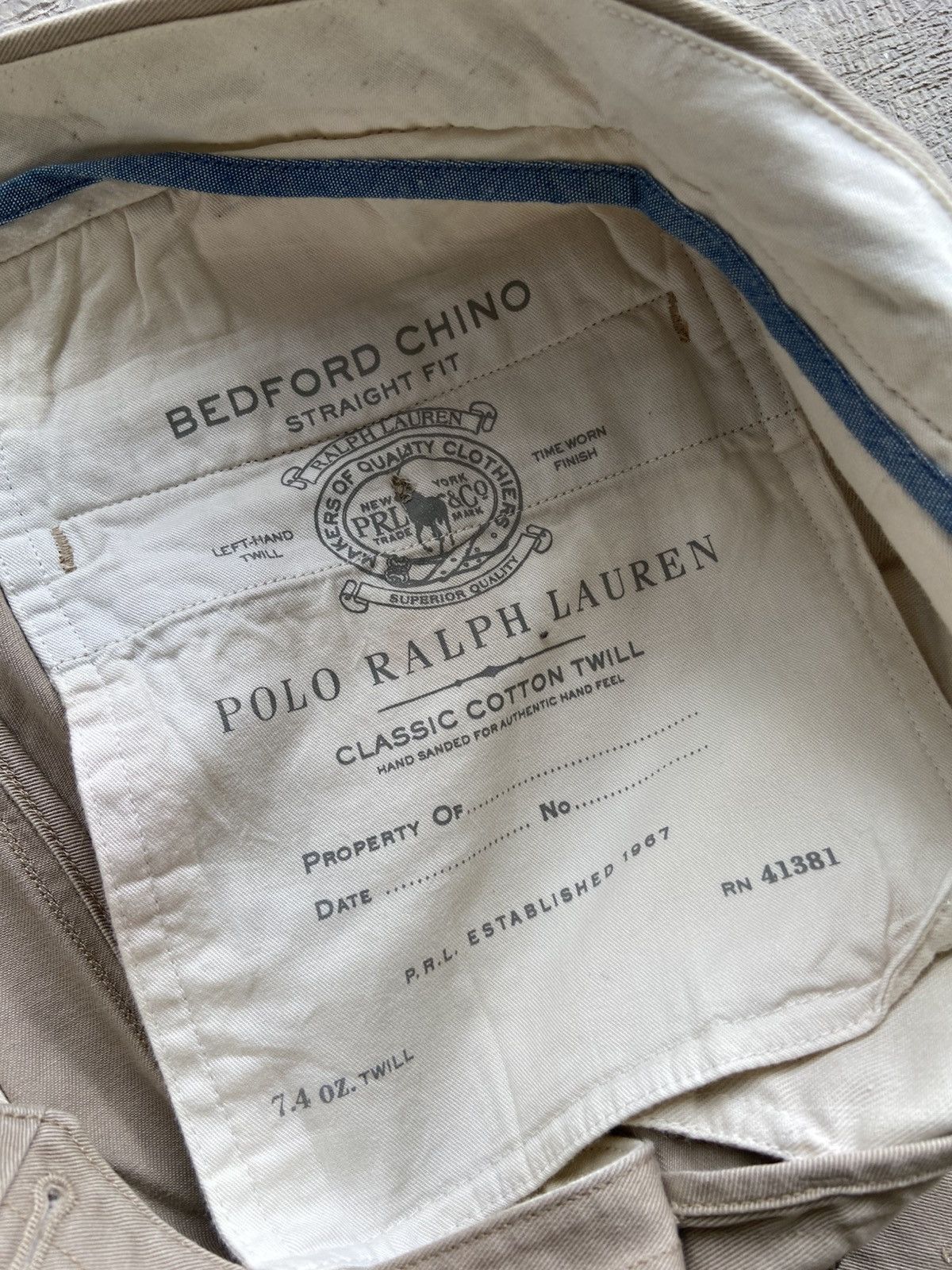 Polo Ralph Lauren 2000s Polo Ralph Lauren - Monogram Horse Chino Pants Size US 32 / EU 48 - 7 Thumbnail