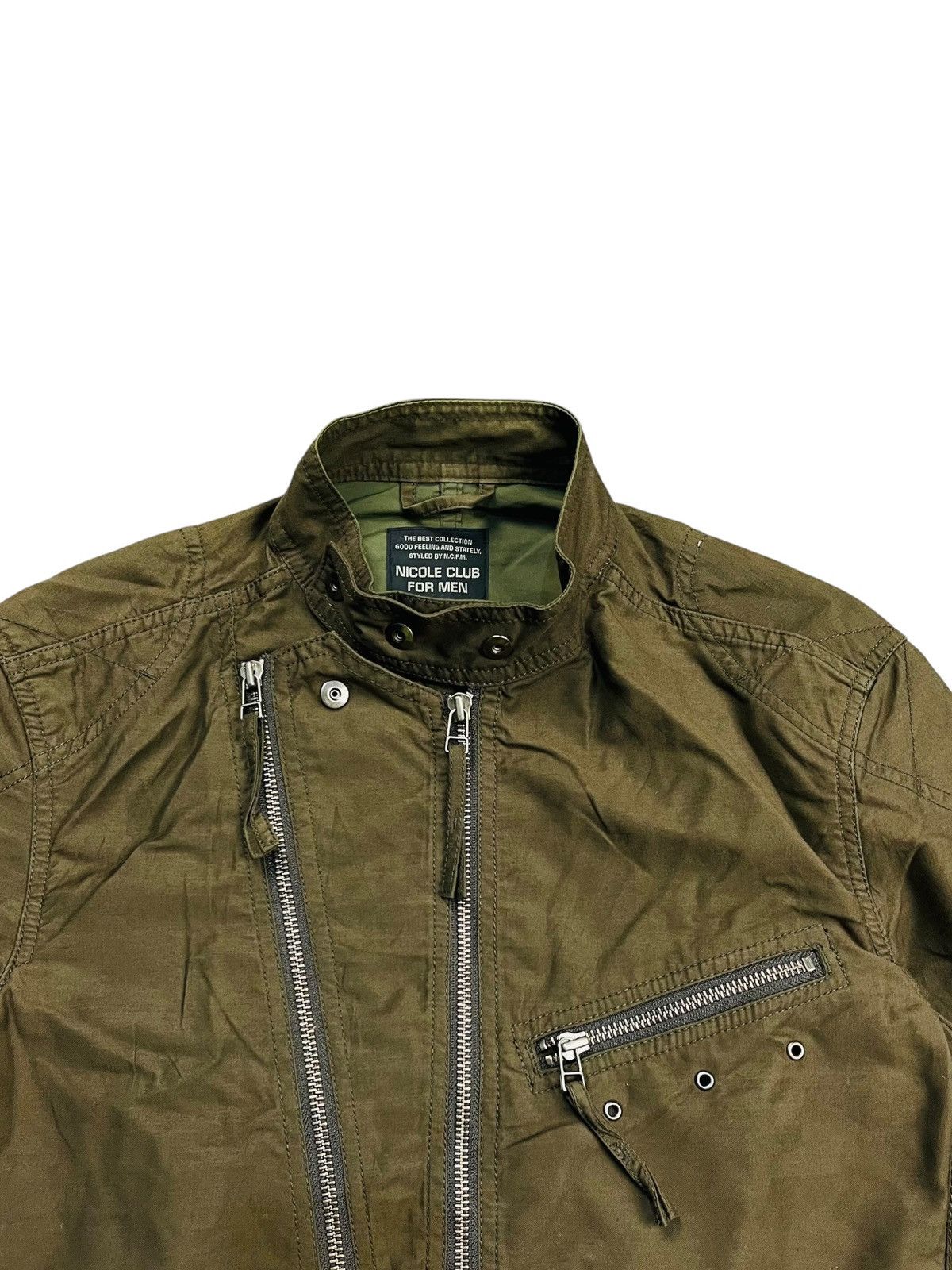 If Six Was Nine 2000s Nicole Club - Multizipper Rider Jacket Size US M / EU 48-50 / 2 - 7 Thumbnail