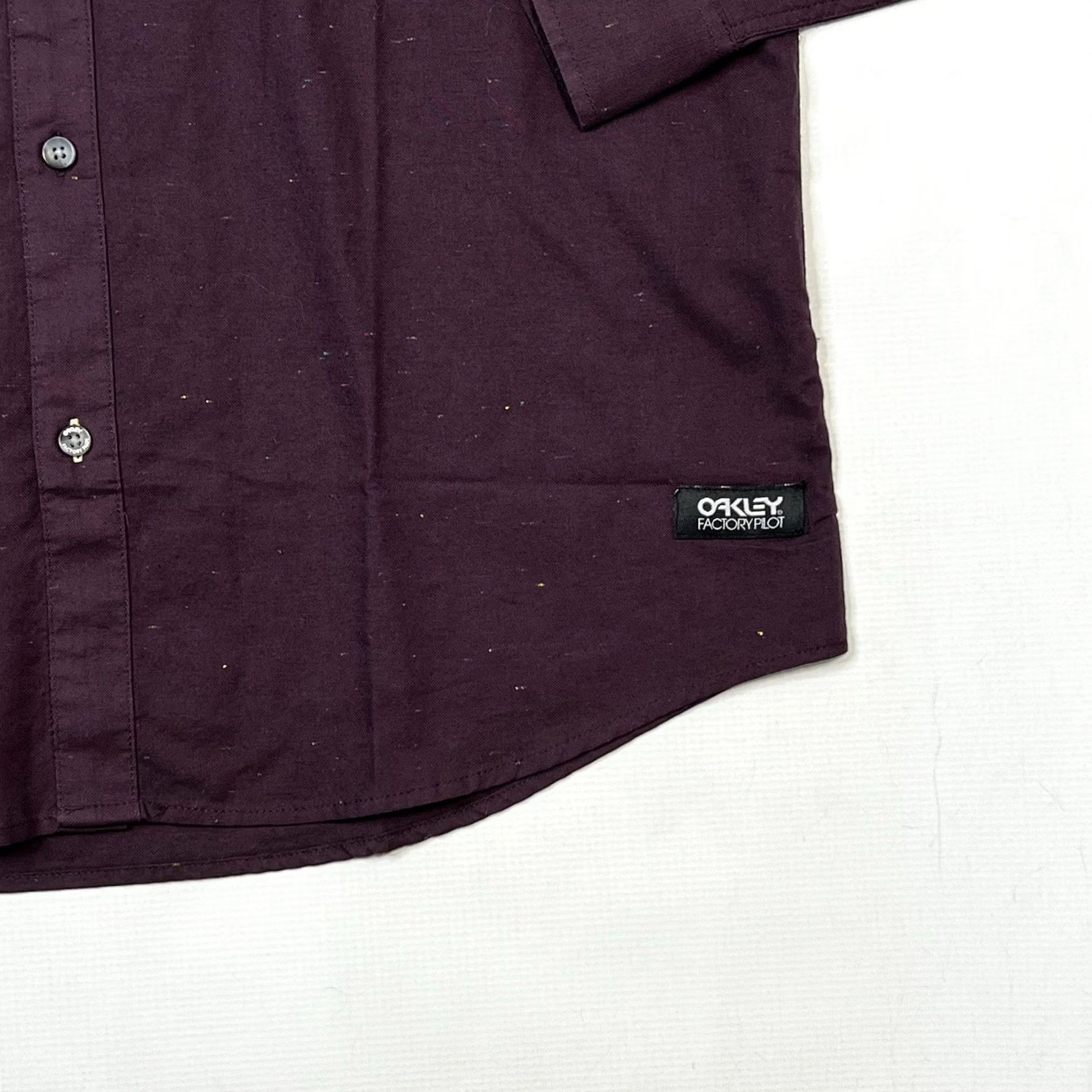 Oakley VINTAGE Oakley Shirt Mens XL Purple Paint Splatter Button-Down Long Sleeve New Size US XL / EU 56 / 4 - 5 Thumbnail