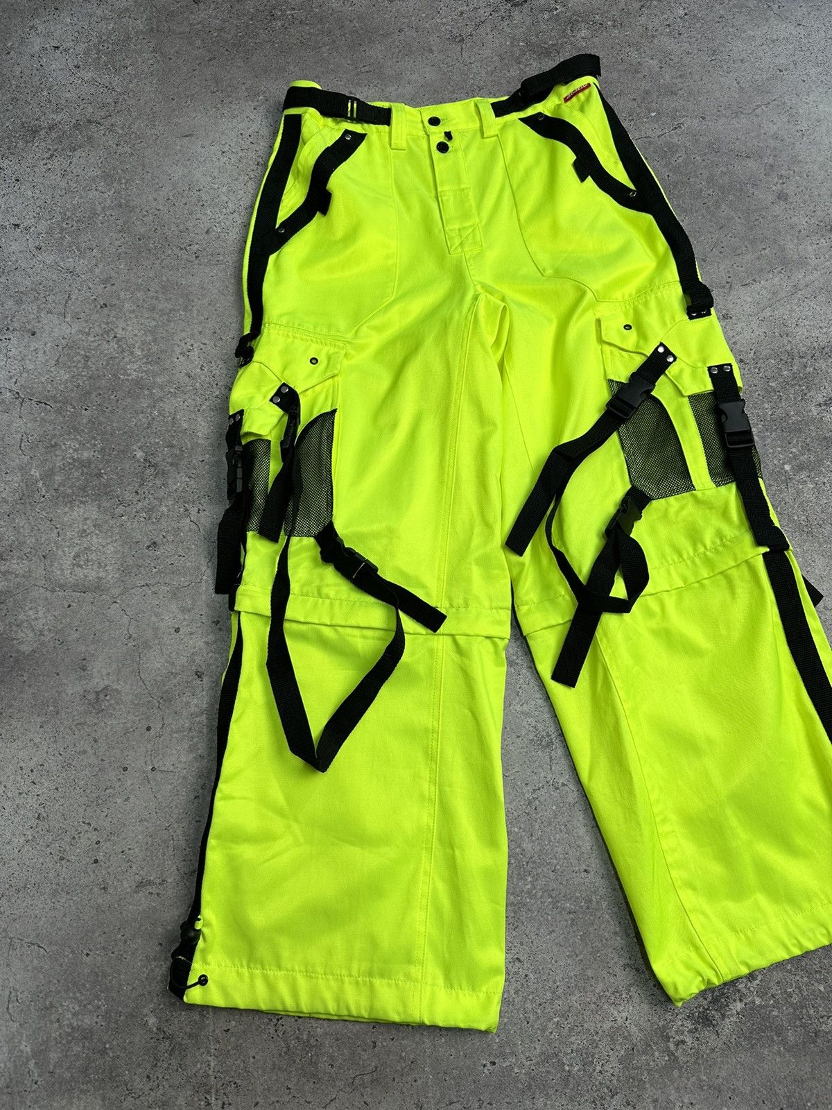 Vintage Vintage Amok London Rave Bondage Pants Belted Y2K Archival Size US 32 / EU 48 - 4 Thumbnail