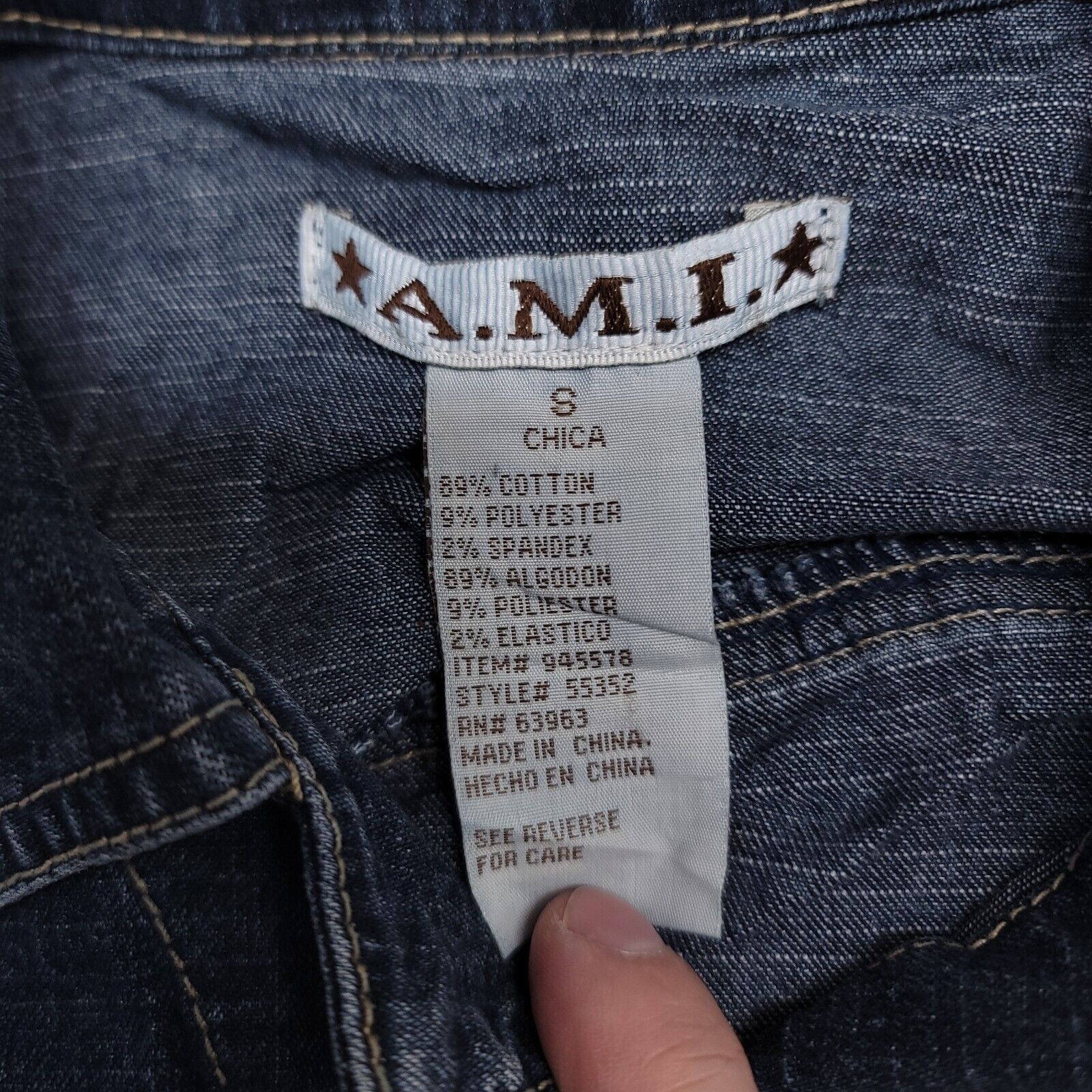 AMI AMI Casual Button Up Denim Jean Jacket Womens Size S Blue Size S / US 4 / IT 40 - 3 Thumbnail