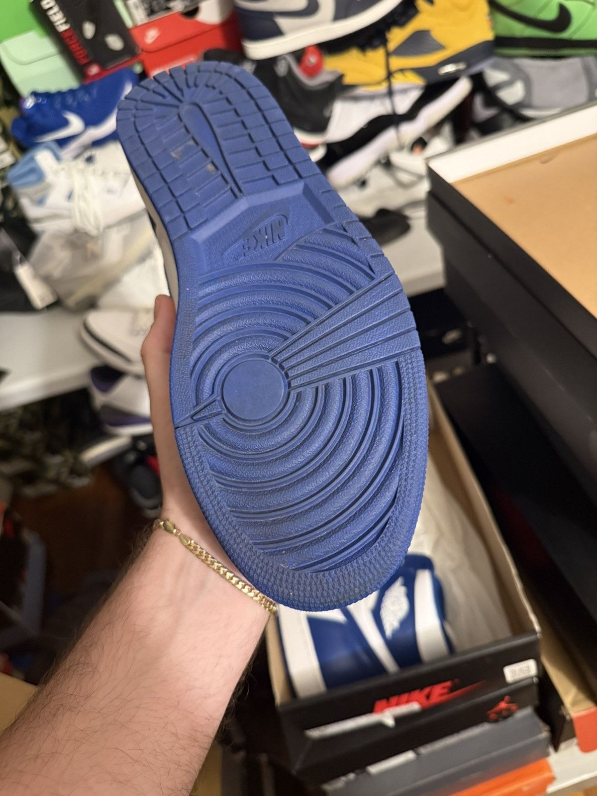 Jordan Brand Jordan retro 1 storm blue sz 9.5 Size US 9.5 / EU 42-43 - 5 Thumbnail