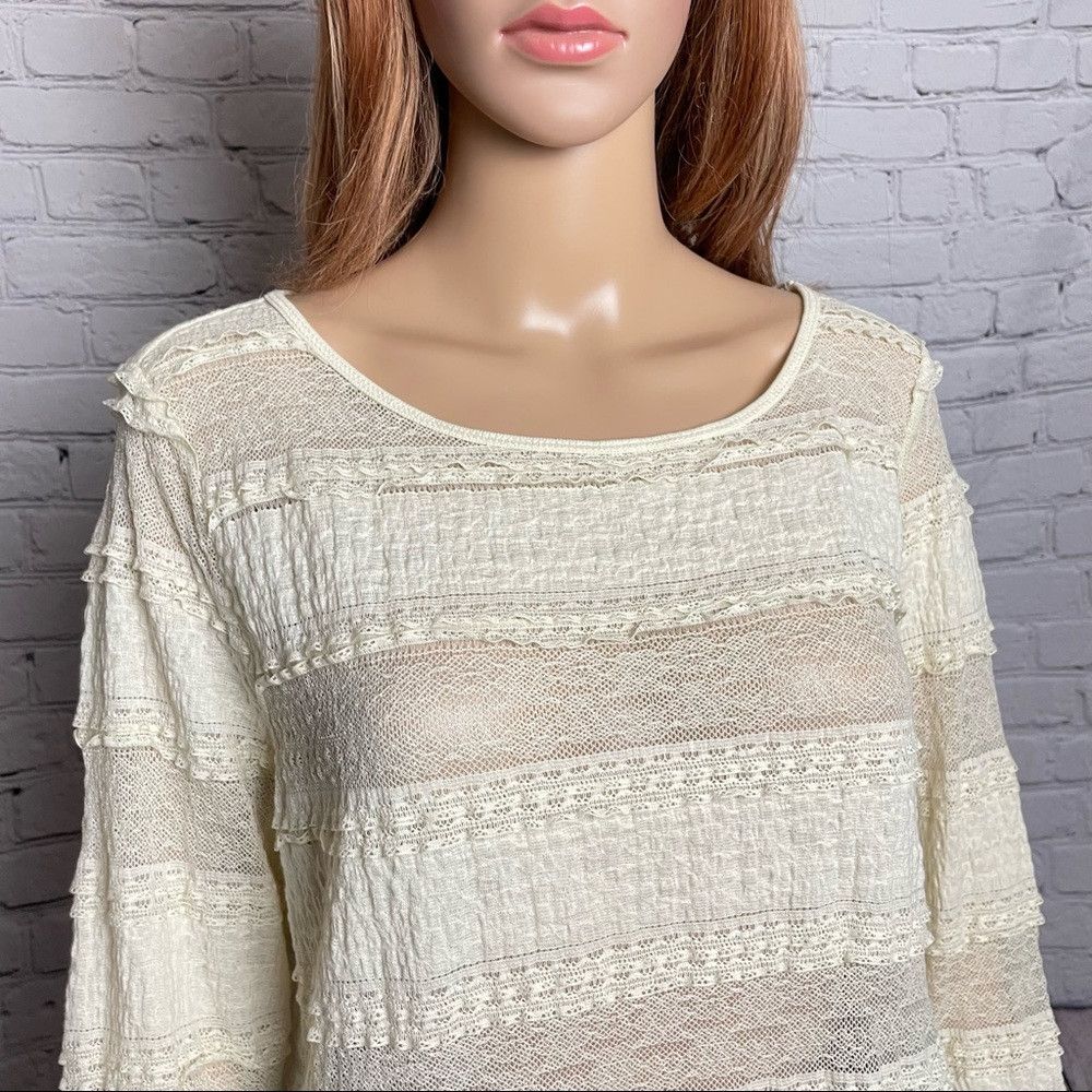 Lauren Ralph Lauren LRL Ralph Lauren Jeans Ivory Lace Top Size XL Size XL / US 12-14 / IT 48-50 - 2 Thumbnail