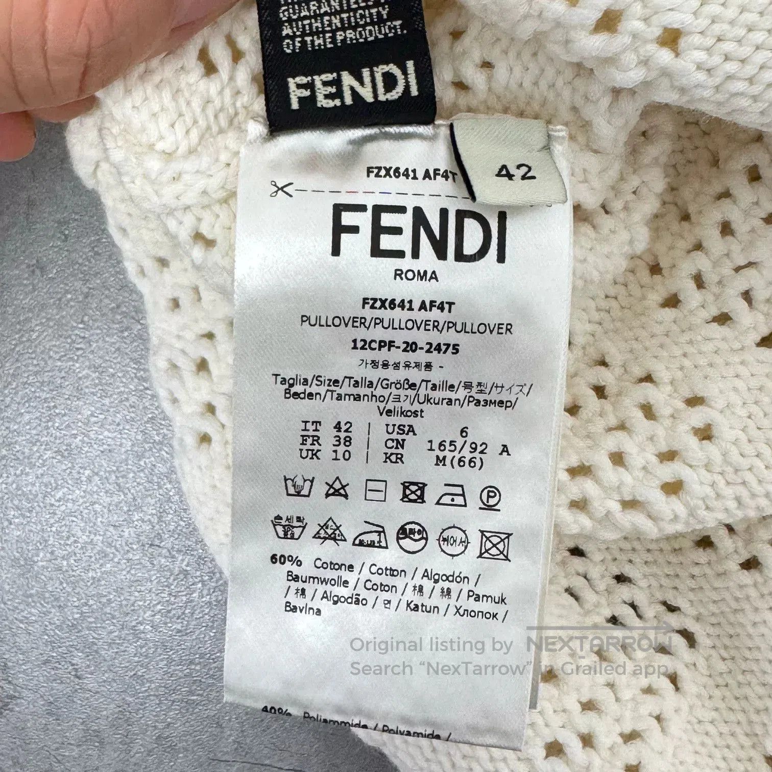 Fendi Fendi Monogram Knit Short. Size US L / EU 52-54 / 3 - 4 Thumbnail