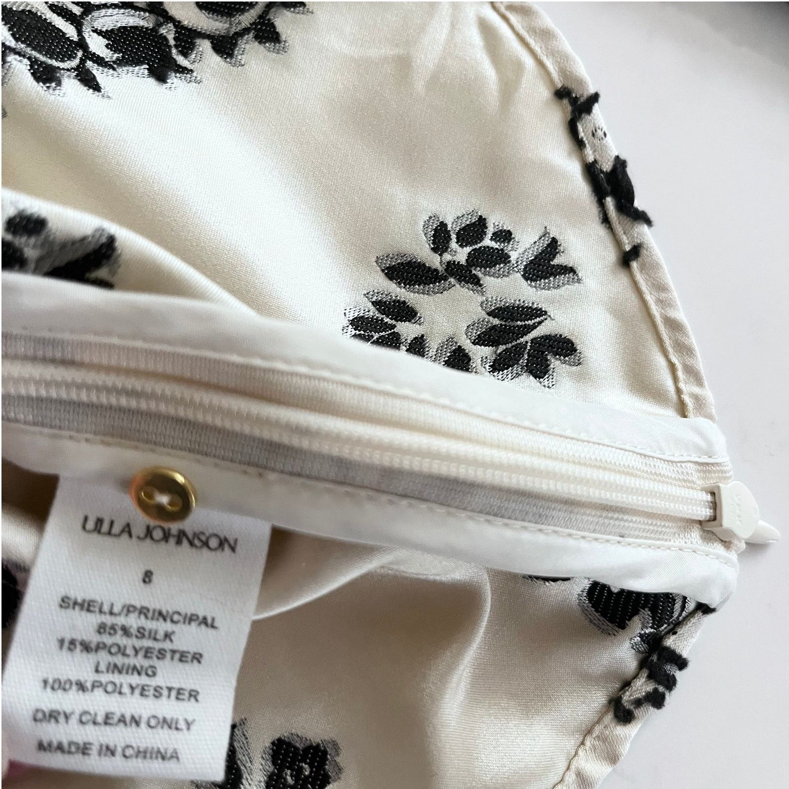 Ulla Johnson Ulla Johnson Layla Silk Floral Embroidered Ivory Blouse Size M / US 6-8 / IT 42-44 - 6 Thumbnail
