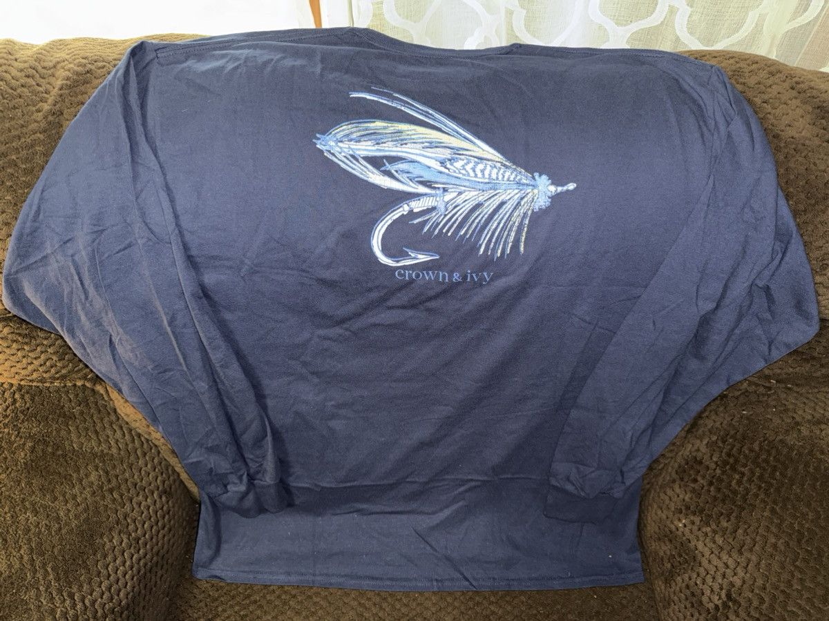 Other NEW Crown & Ivy l/s tee, men’s XL, fly fishing, tied fly Size US XL / EU 56 / 4 - 5 Thumbnail