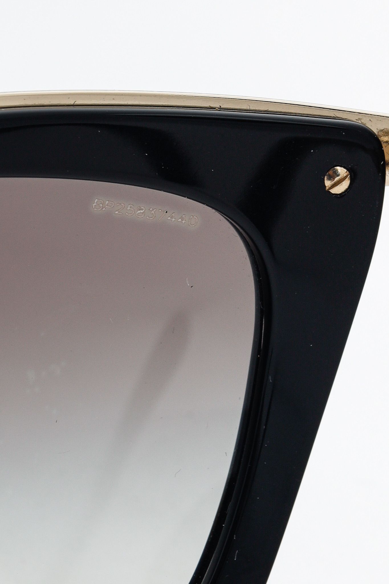 Prada Prada SPR53S Black & Gold-Tone Cat-Eye Sunglasses Size ONE SIZE - 6 Thumbnail