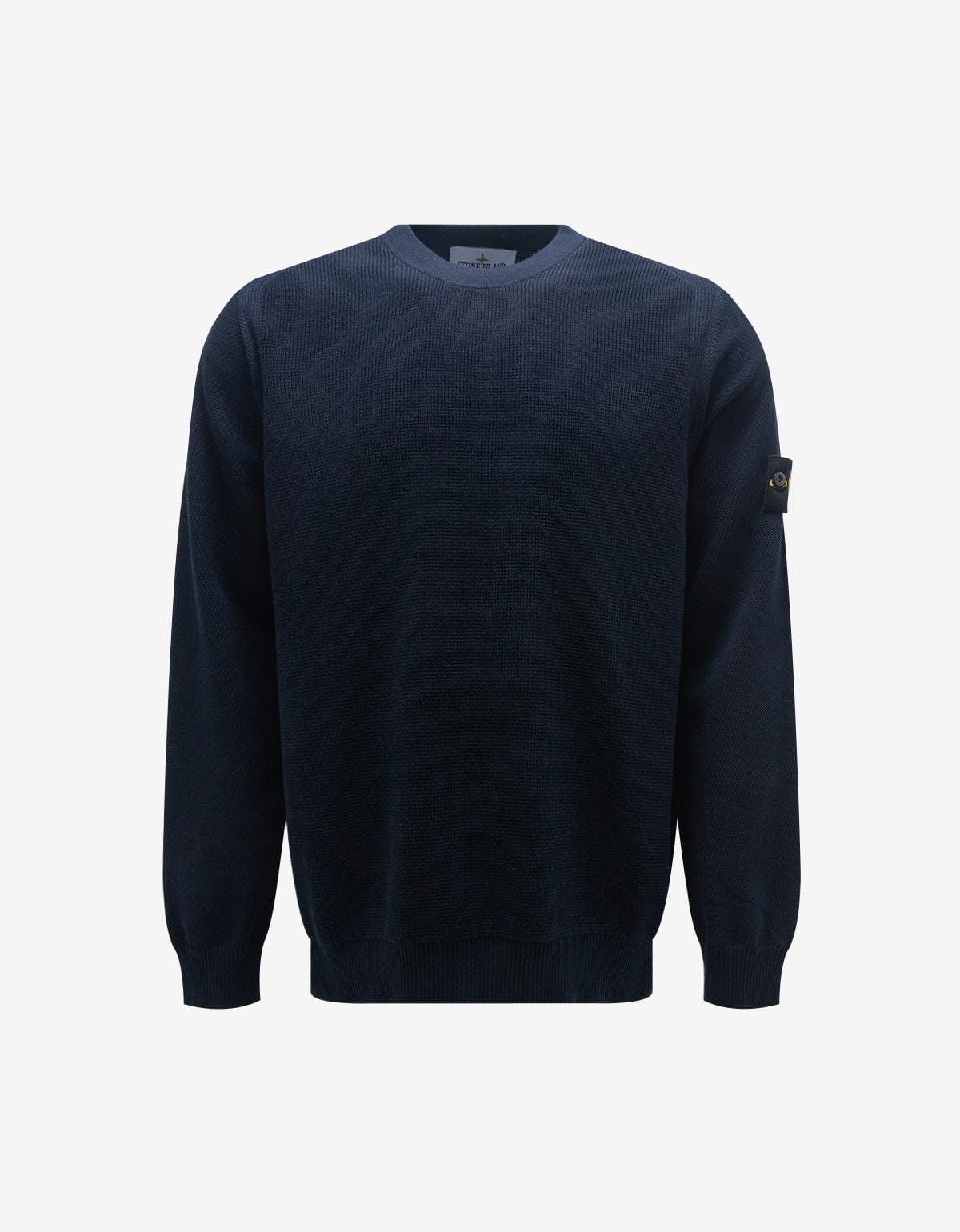 Stone Island Stone Island Blue Crew Neck Sweater Size US M / EU 48-50 / 2 - 1 Thumbnail