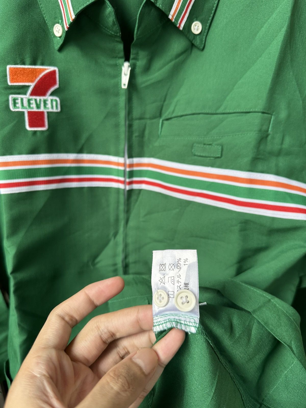 Japanese Brand Vintage 7 Eleven Japan Workers Uniform Shirts Size US M / EU 48-50 / 2 - 5 Thumbnail