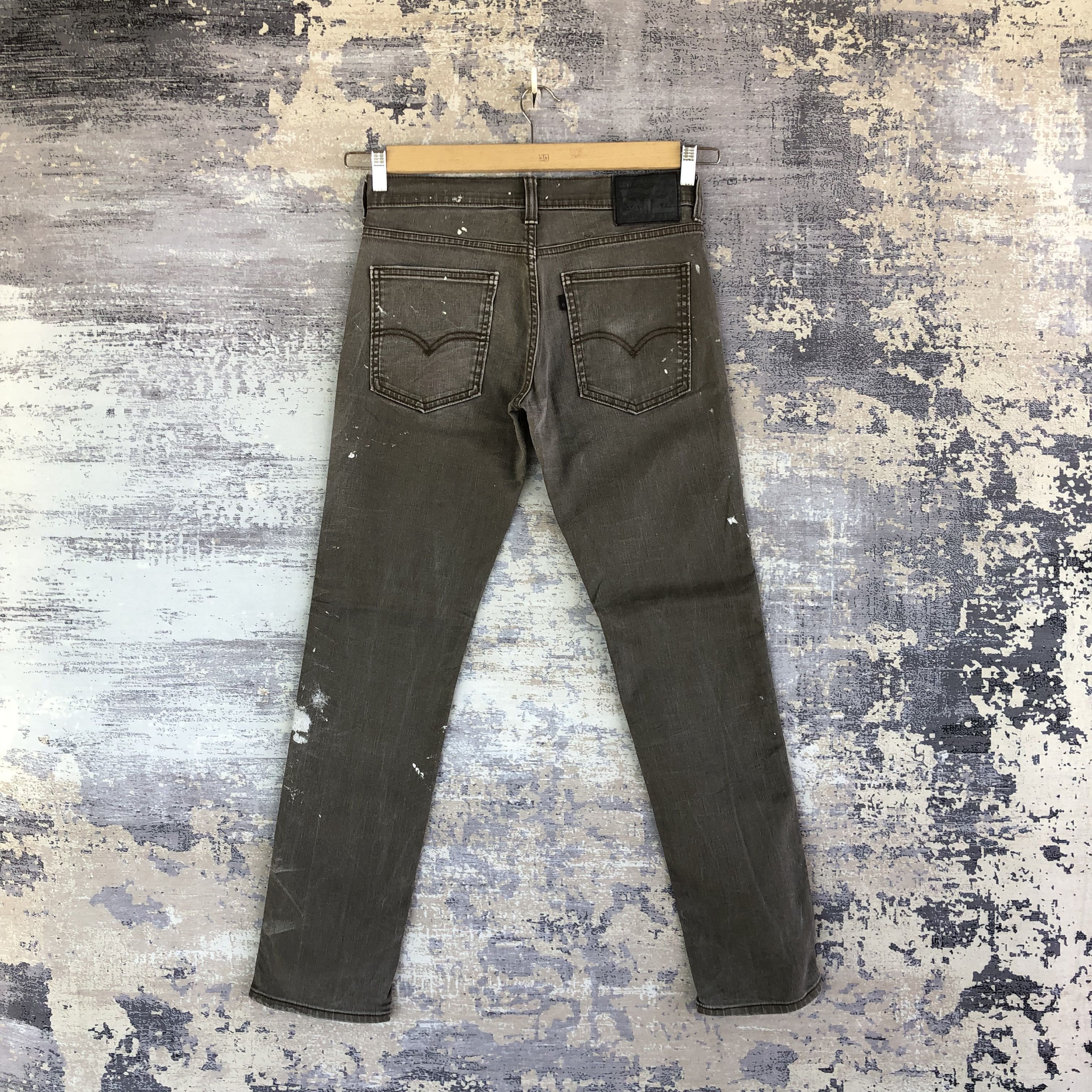 Levi's × Vintage Vintage Faded Black Levis 511 Paint Splatter Ash GrayJeans Size US 30 / EU 46 - 2 Thumbnail
