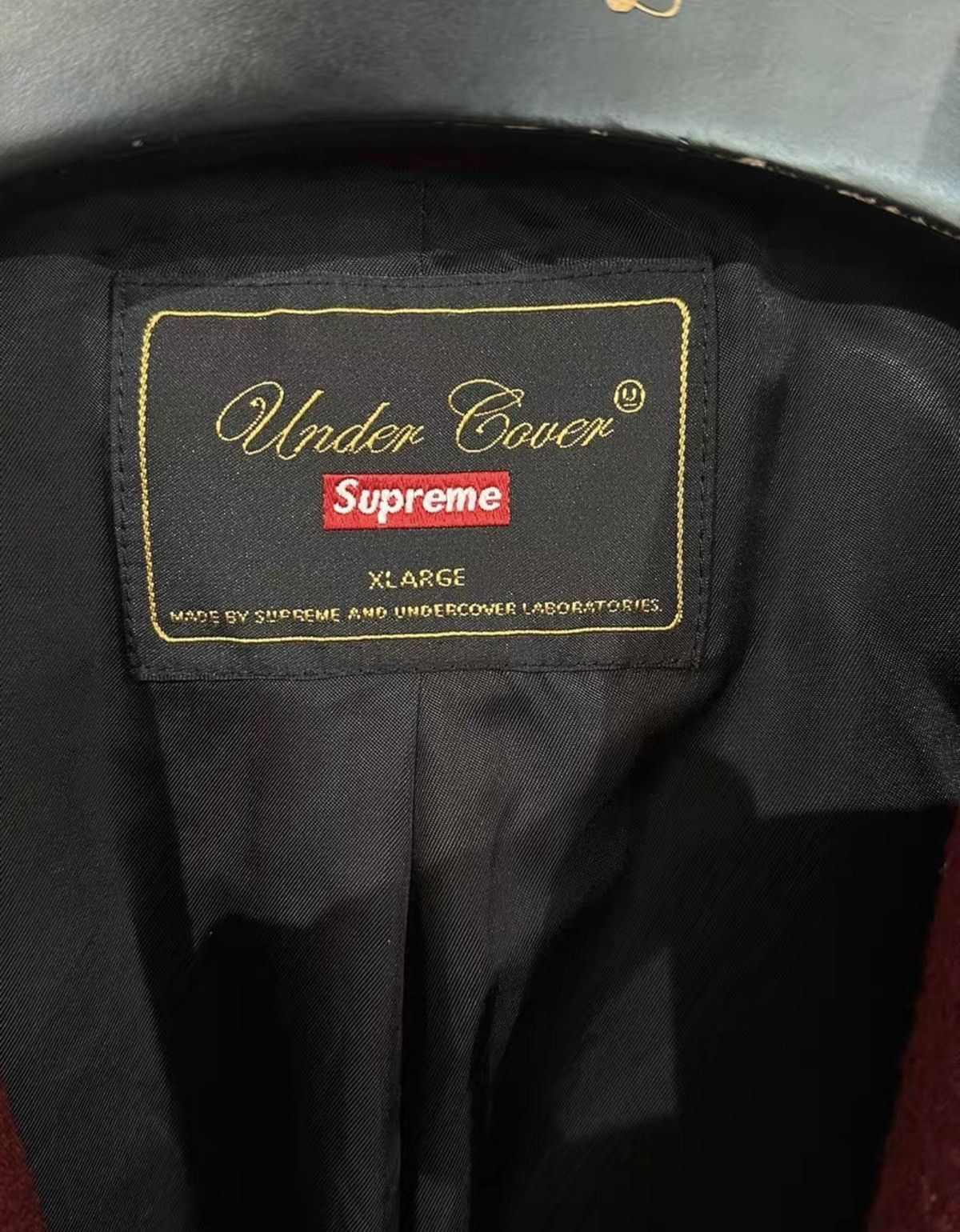 Supreme × Undercover Undercover x Supreme Mid-Length Wool Blend Patchwork Coat Size US XL / EU 56 / 4 - 6 Thumbnail