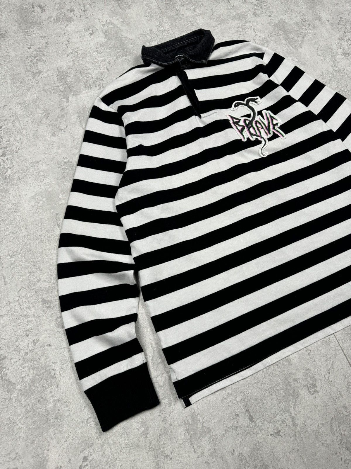 Diesel Diesel Brave Snake Long Sleeve Striped Size L Size US L / EU 52-54 / 3 - 2 Thumbnail