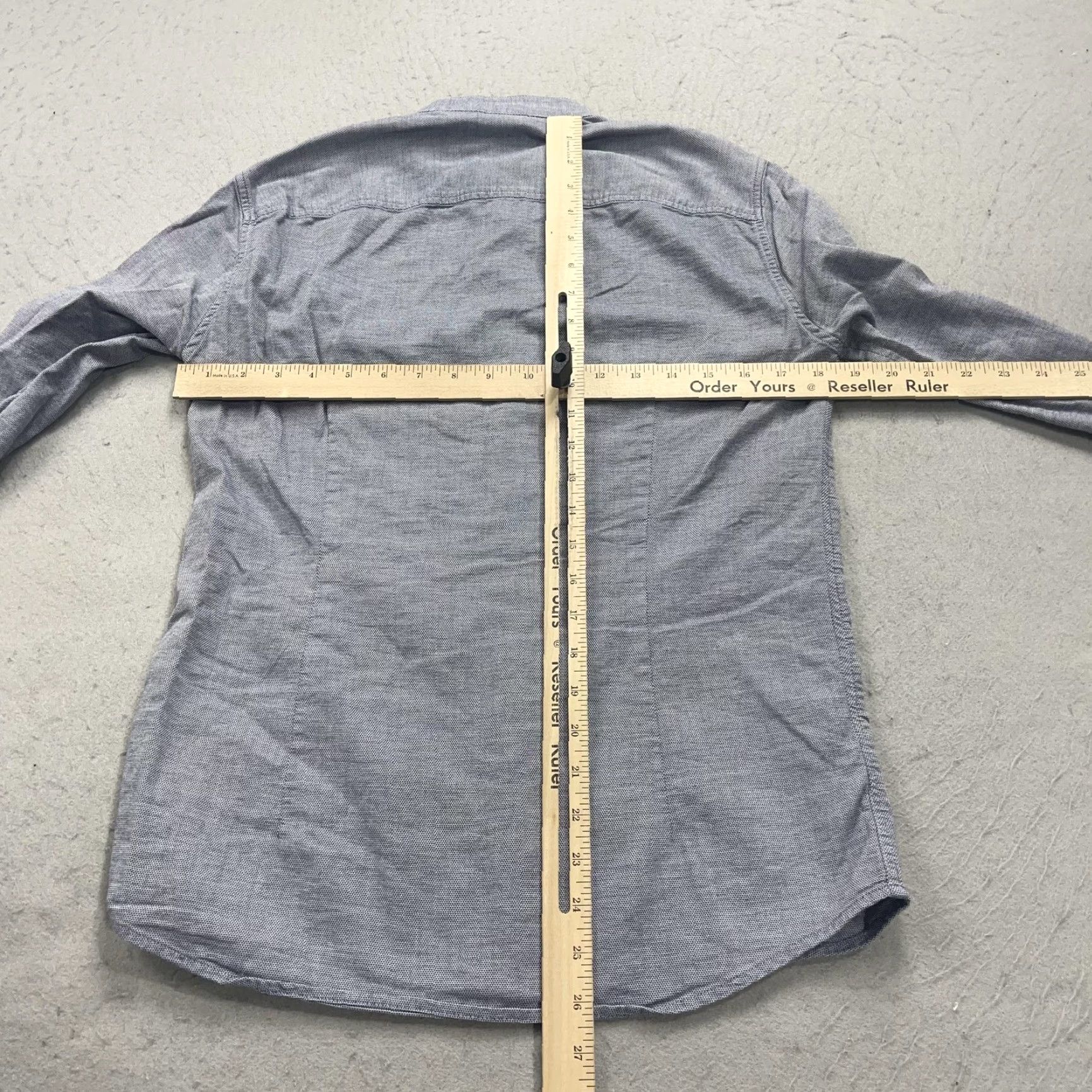 Emporio Armani Emporio Armani Shirt Mens Small Gray Regular Fit Button Down No Collar Dressy Size US S / EU 44-46 / 1 - 7 Thumbnail