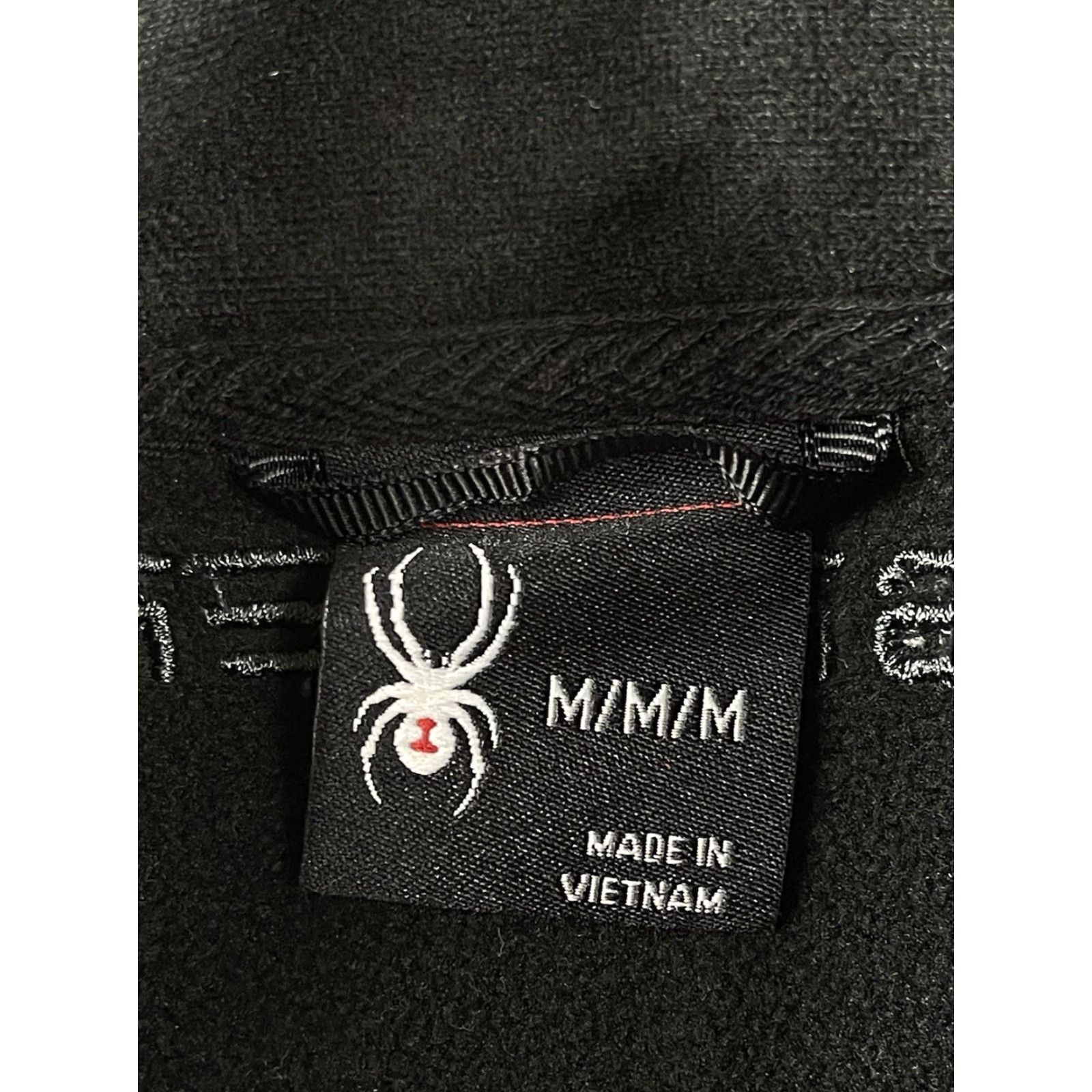 Spyder Spyder Mens Black 1/4 Zip Long Sleeve Athletic Pullover Sweater Size M Black Logo Mock Neck Casual Winter Cross Training Mens Size US M / EU 48-50 / 2 - 3 Thumbnail