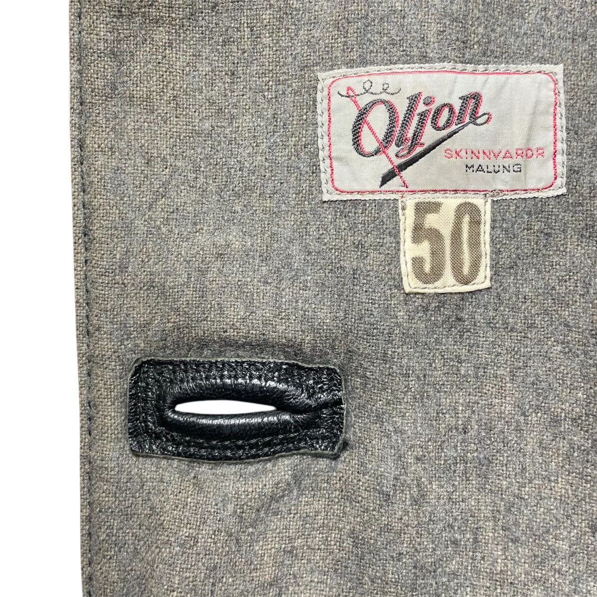 Vintage 1950s Swedish Army M/1954 Ordonnans Leather Jacket - M/L Size US M / EU 48-50 / 2 - 5 Thumbnail