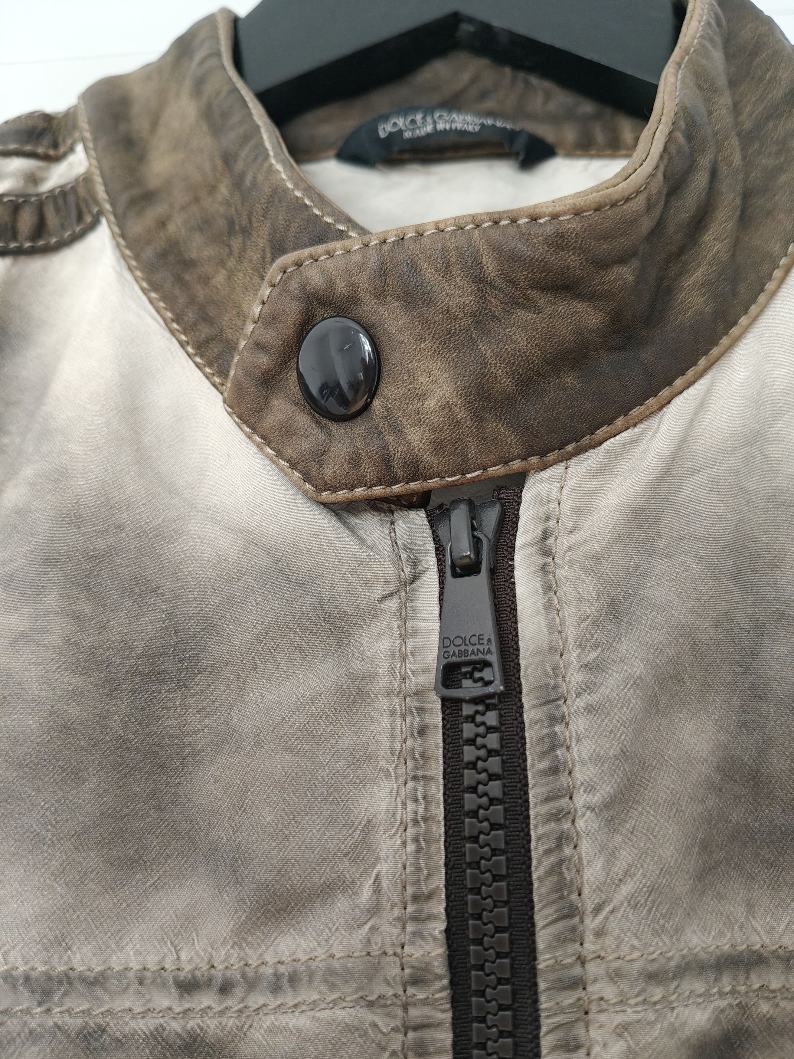 Dolce & Gabbana 2000s Dolce & Gabbana object aged dyed bomber jacket Size US M / EU 48-50 / 2 - 7 Thumbnail