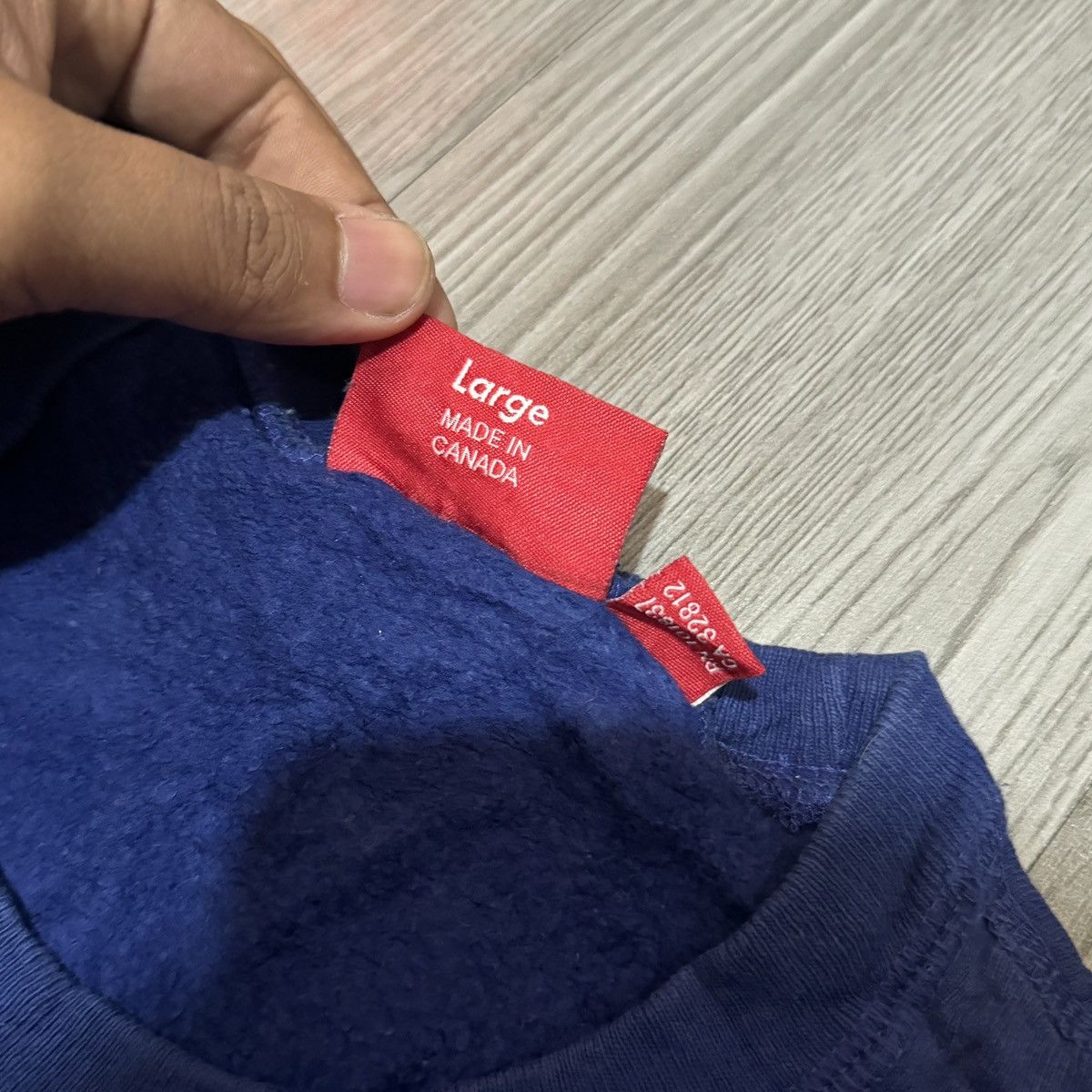 Supreme Supreme Sup Logo Royal Blue Pullover FW 13 Size US L / EU 52-54 / 3 - 7 Thumbnail