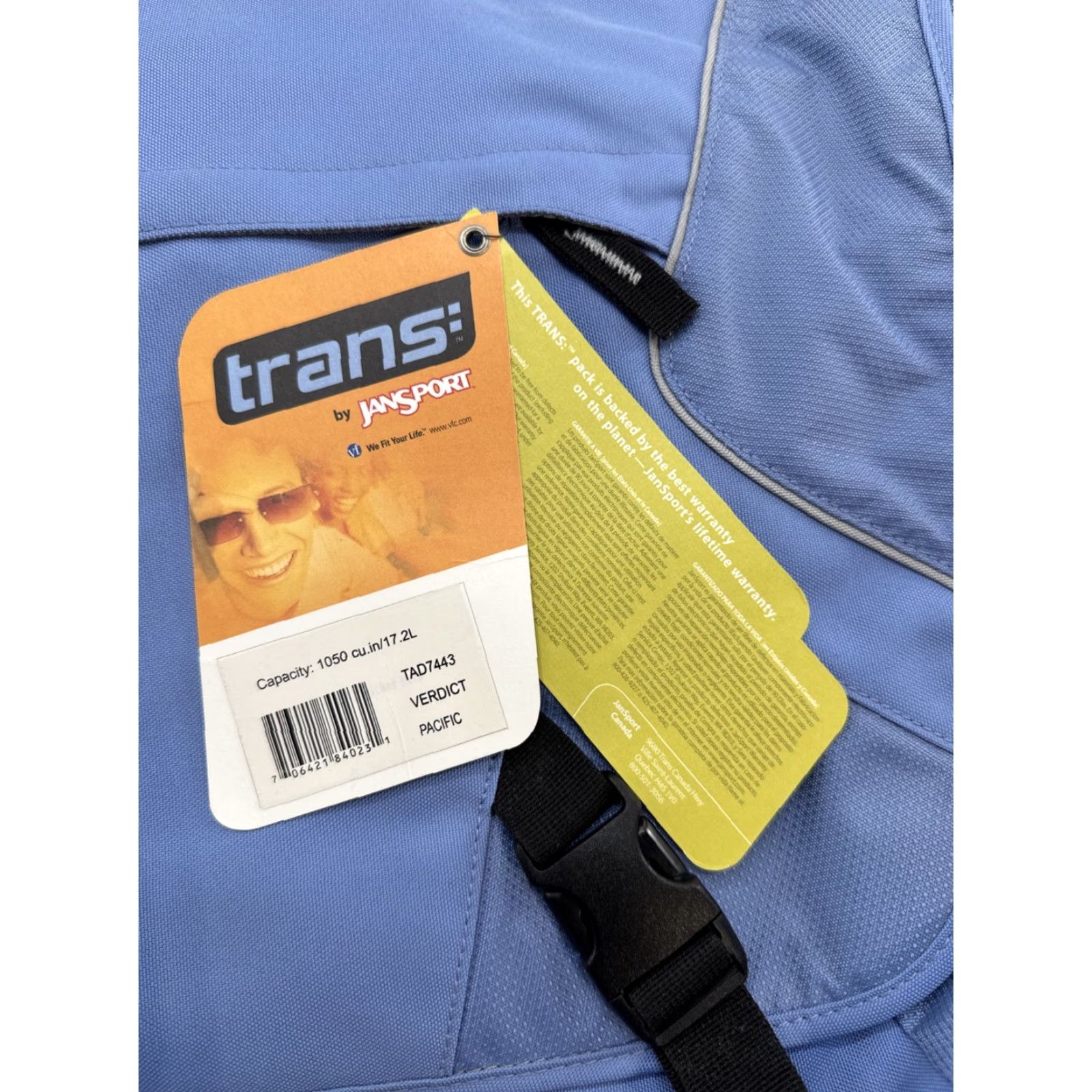 Jansport JanSport Trans TAD7 Verdict Pacific Blue Sling Laptop Tote Bag Unisex Adults Vintage Y2K NEW Bag? Size ONE SIZE - 3 Thumbnail