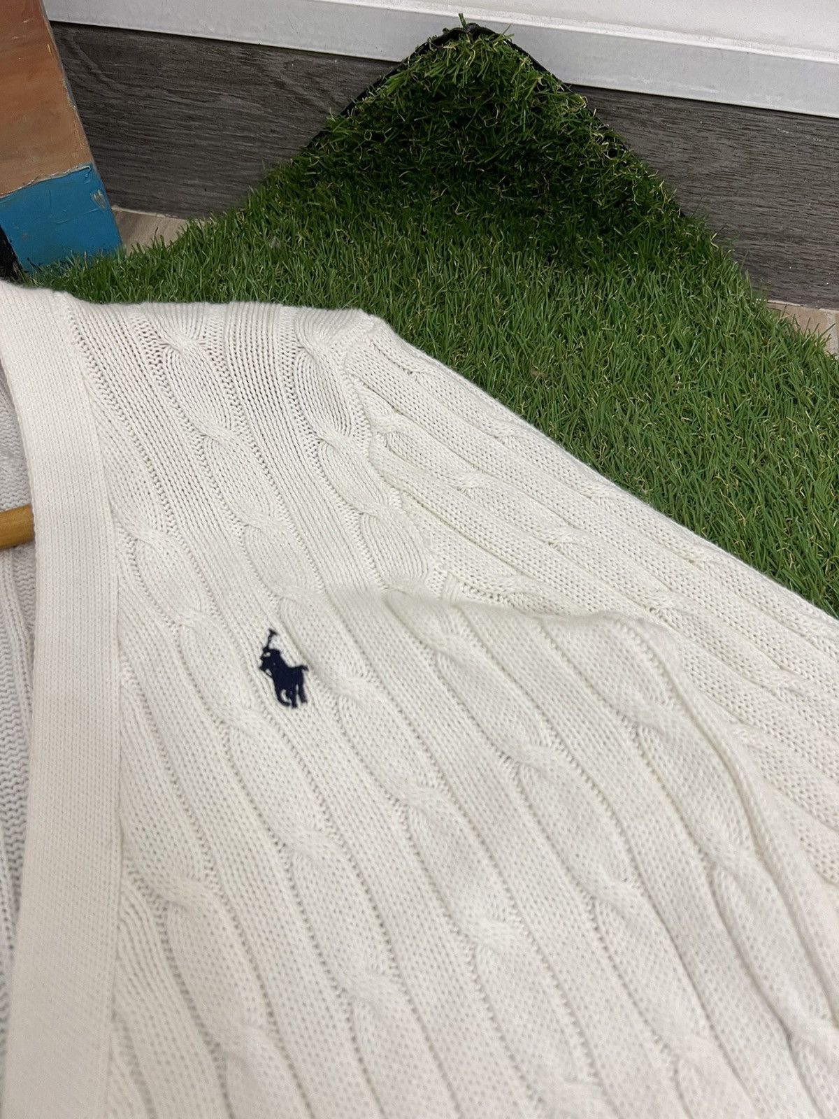 Polo Ralph Lauren × Vintage Polo Ralph Lauren Cardigan Knit Cotton Sweater V-Neck Button Size L / US 10 / IT 46 - 8 Thumbnail