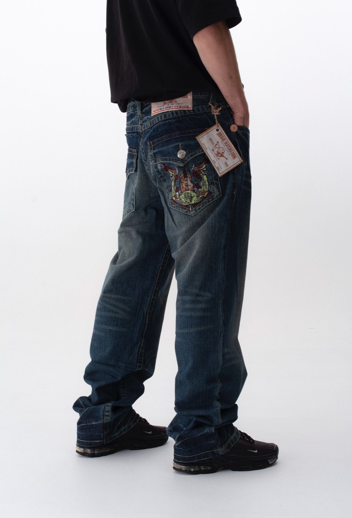 True Religion × Vintage New True Religion Jeans Denim faded pants y2k hype Size US 38 / EU 54 - 1 Thumbnail