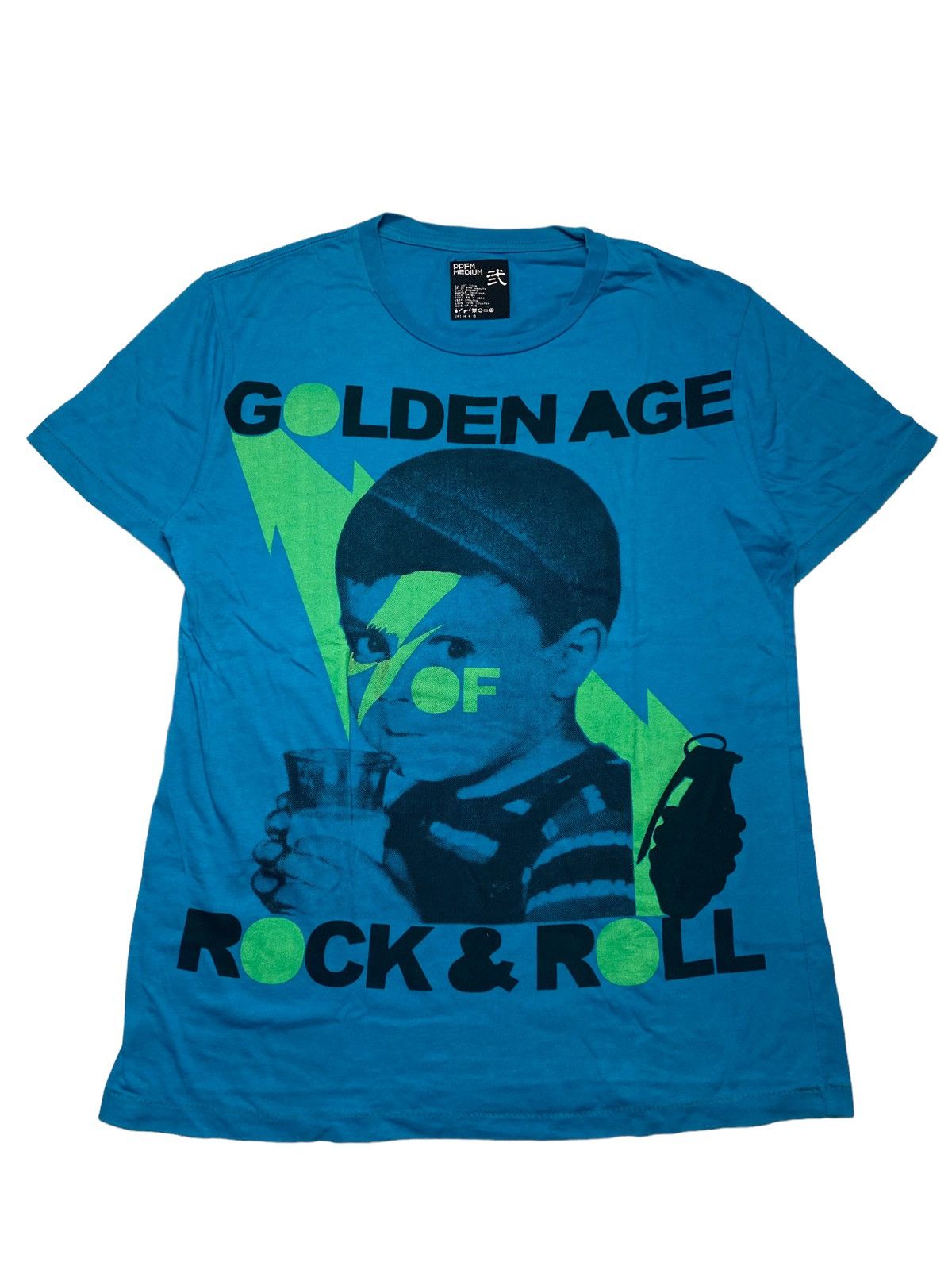 Japanese Brand × PPFM 2000s PPFM - Printed Baby Face T-Shirt Size US M / EU 48-50 / 2 - 1 Thumbnail