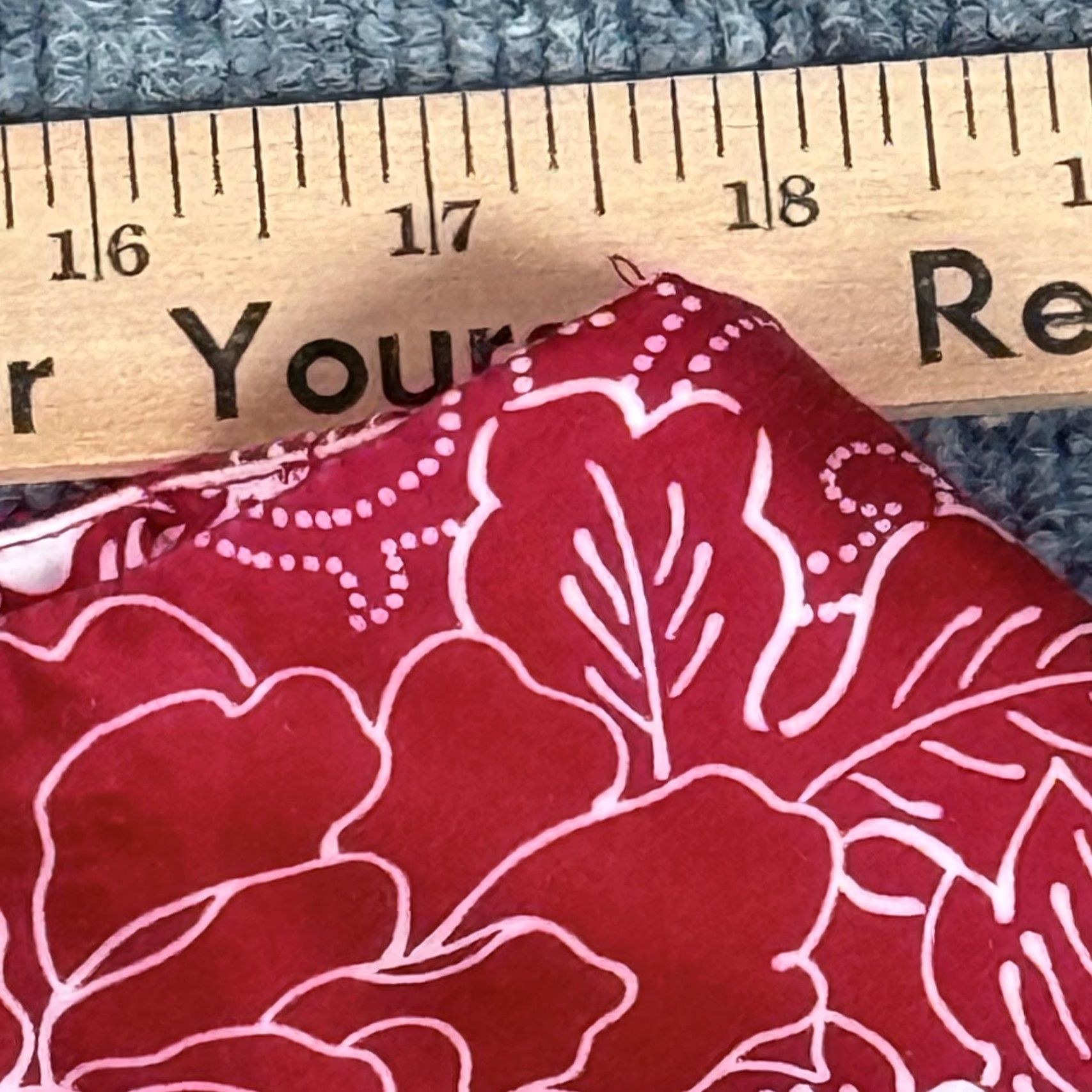 Vintage VINTAGE Notations Skirt Womens XL Red White Floral Print A-Line Stretch Cotton Side Zip Size 40" / US 18 - 3 Thumbnail