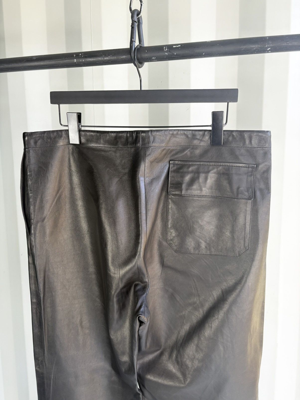 Gucci Leather Drawstring Pants Ankle Zip Tom Ford Era Size US 32 / EU 48 - 5 Thumbnail
