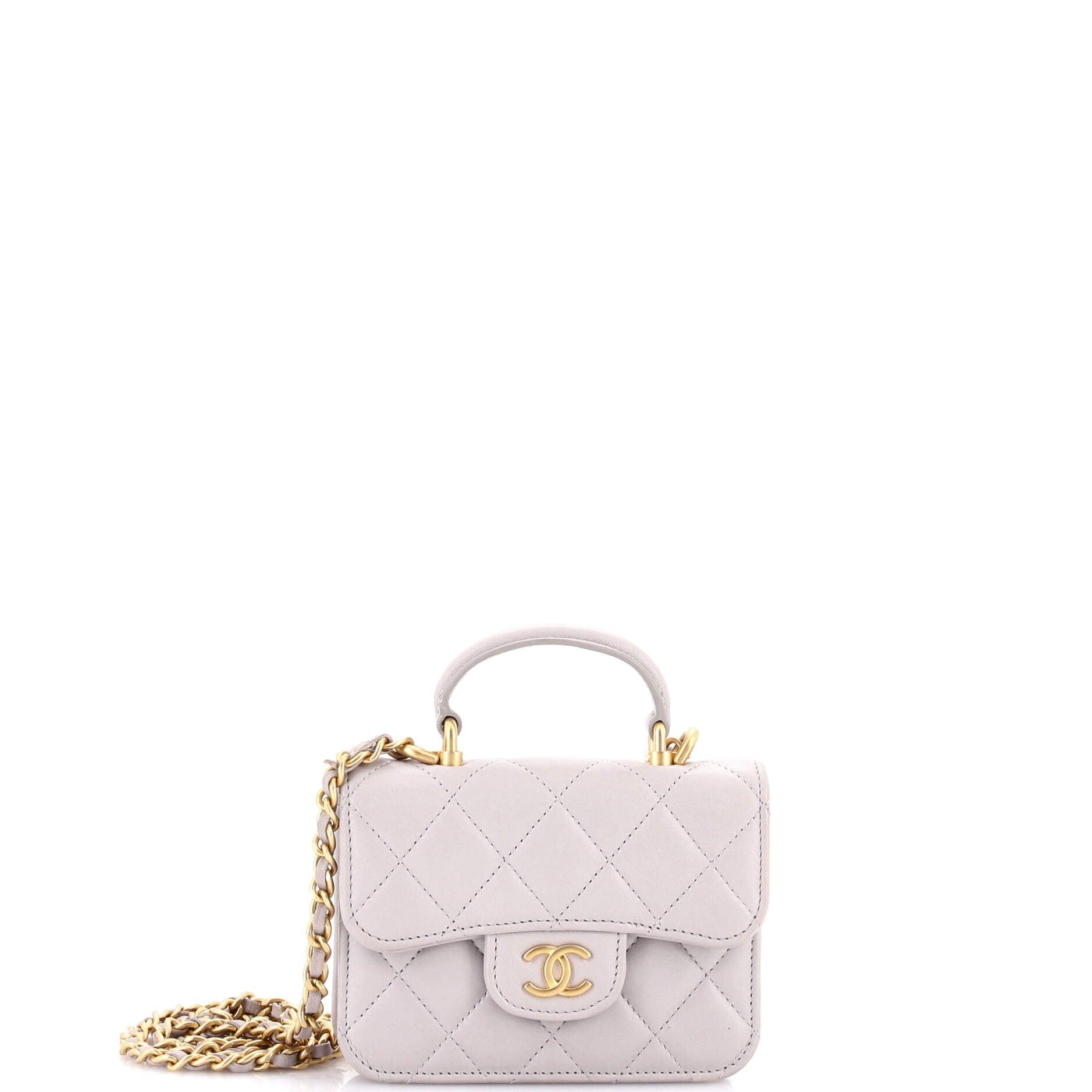 Chanel Top Handle Flap Coin Purse with Chain Size ONE SIZE - 1 Thumbnail