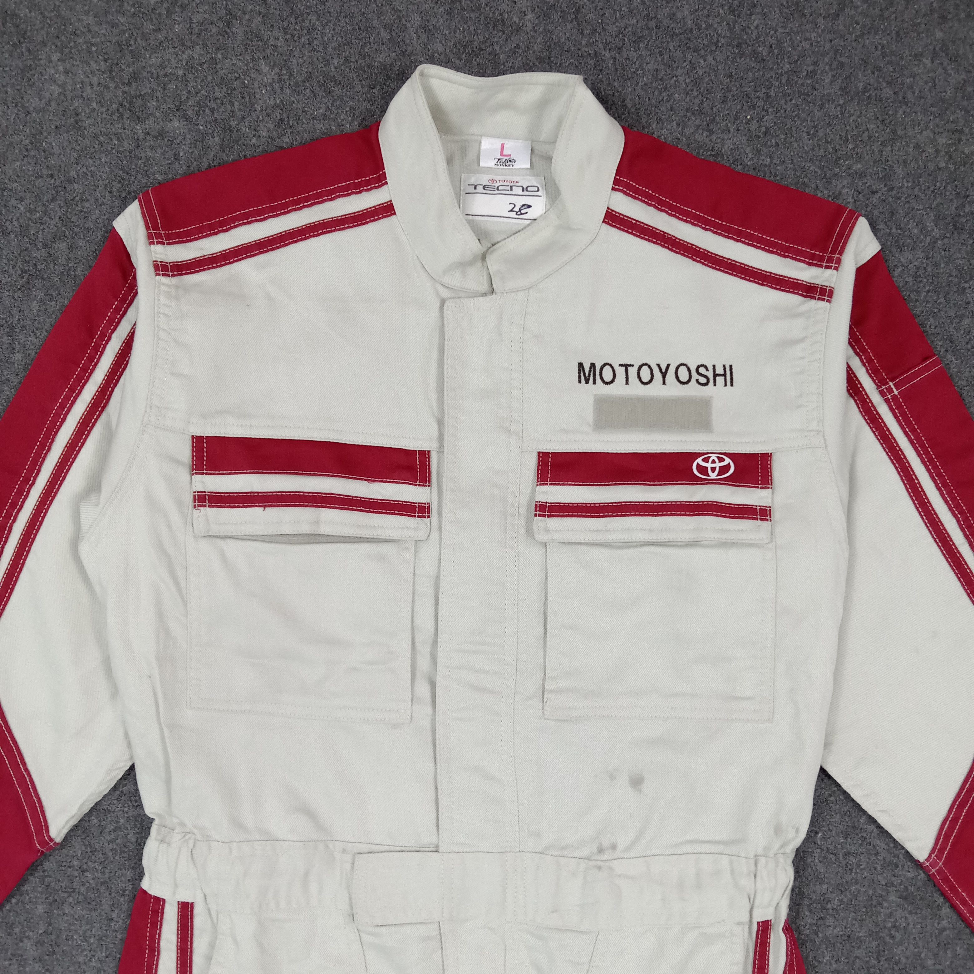 Japanese Brand Toyota Tecno Japanese Racing Mechanic Overalls Jacket C279N8 Size US M / EU 48-50 / 2 - 5 Thumbnail