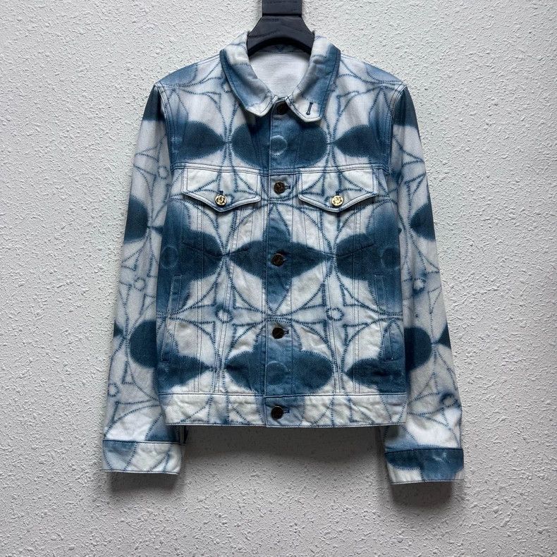 Louis Vuitton Louis Vuitton Skein printed denim jacket Size US M / EU 48-50 / 2 - 1 Thumbnail