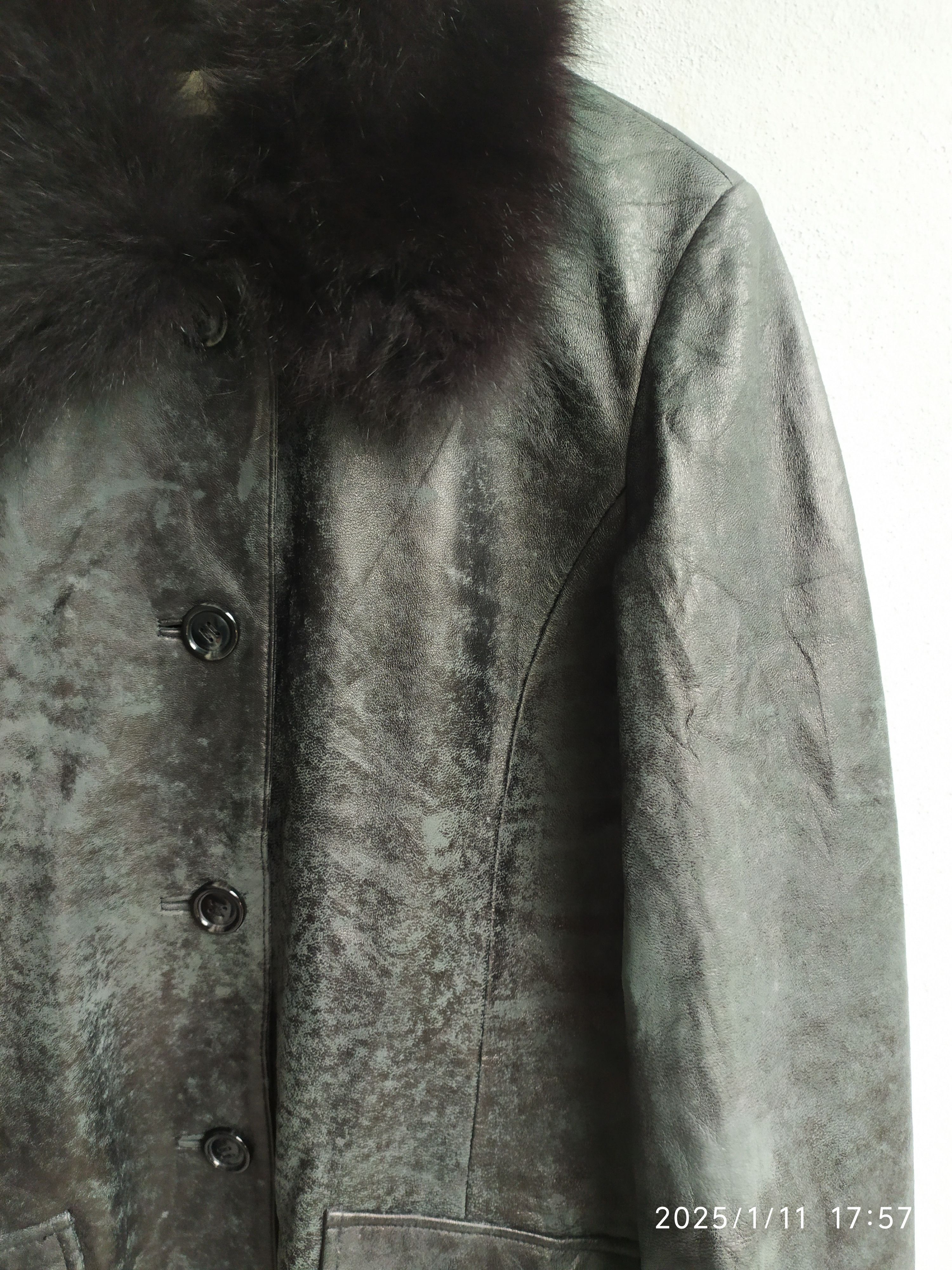 If Six Was Nine × Japanese Brand × Le Grande Bleu (L.G.B.) 2000s Serenella Fur Leather Jacket Size US S / EU 44-46 / 1 - 5 Thumbnail
