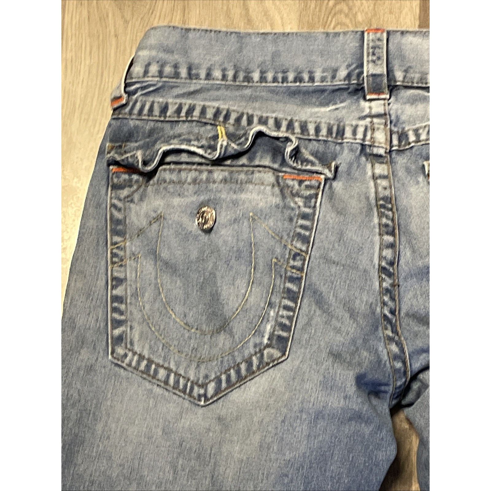 True Religion True Religion Jeans Mens 33x32 Billy Big T Flap Pockets Size US 33 - 22 Thumbnail