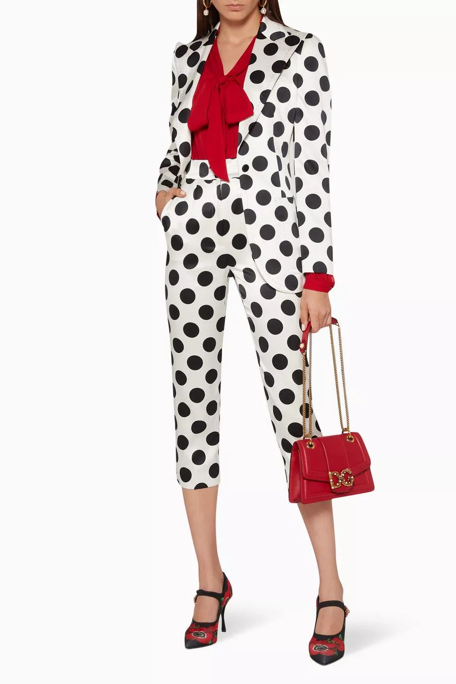 Dolce & Gabbana o1y0925 Sweatpant in White/Black Size 25" / US 0 / IT 36 - 3 Thumbnail