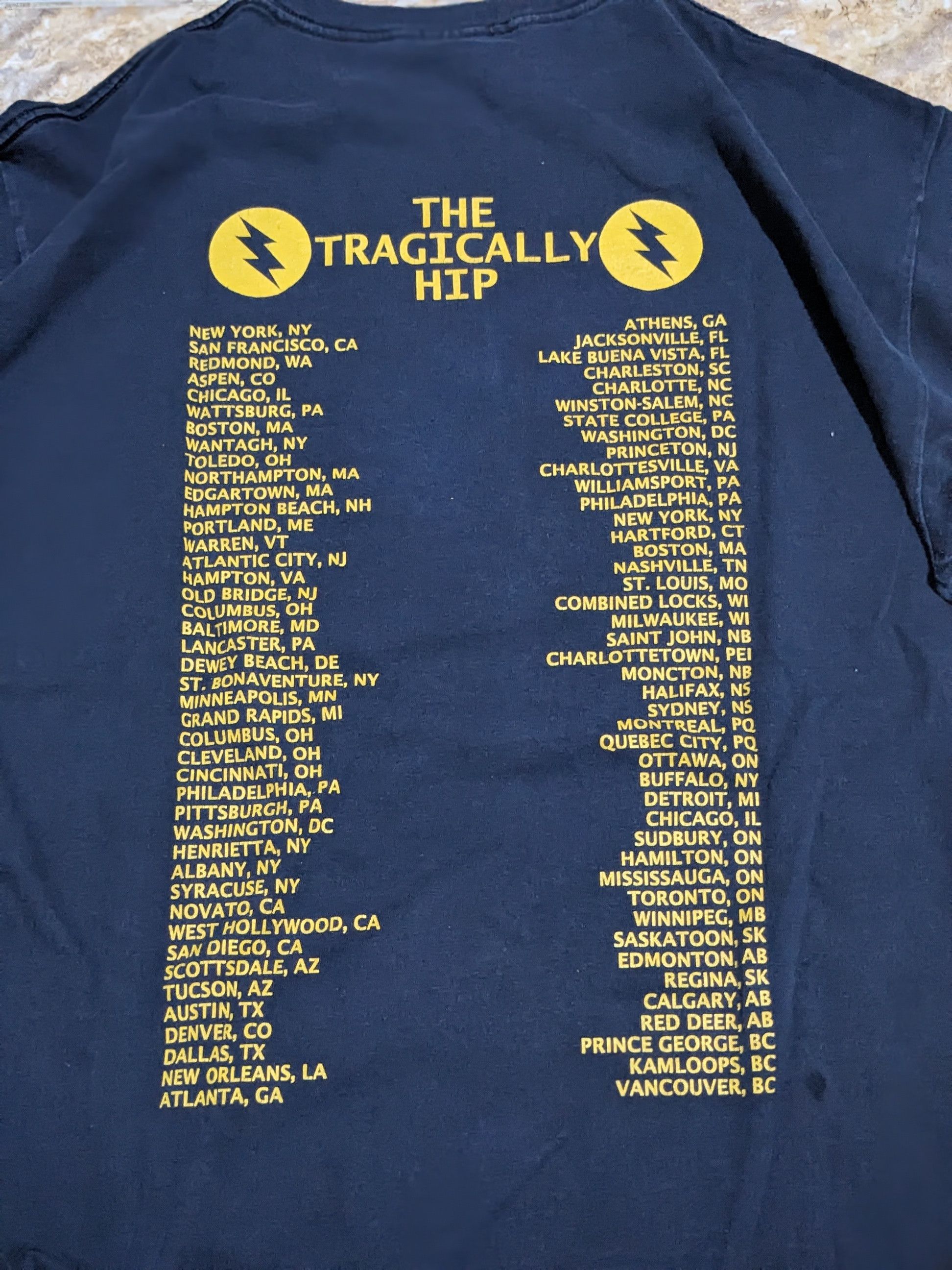 Vintage Tragically Hip Phantom Power Vintage T shirt 1998 Size US XL / EU 56 / 4 - 1 Thumbnail