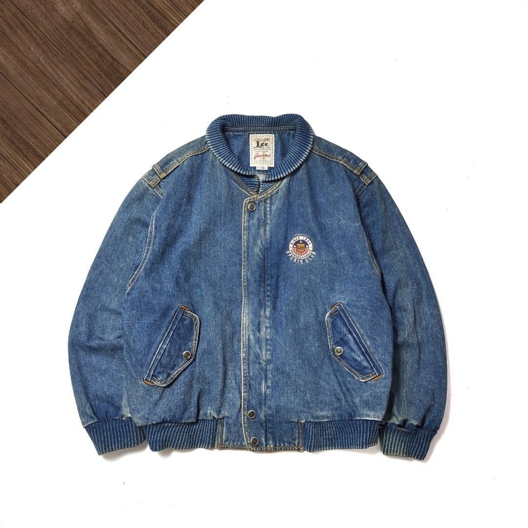 Lee Lee vintage bomber denim Size US L / EU 52-54 / 3 - 1 Thumbnail