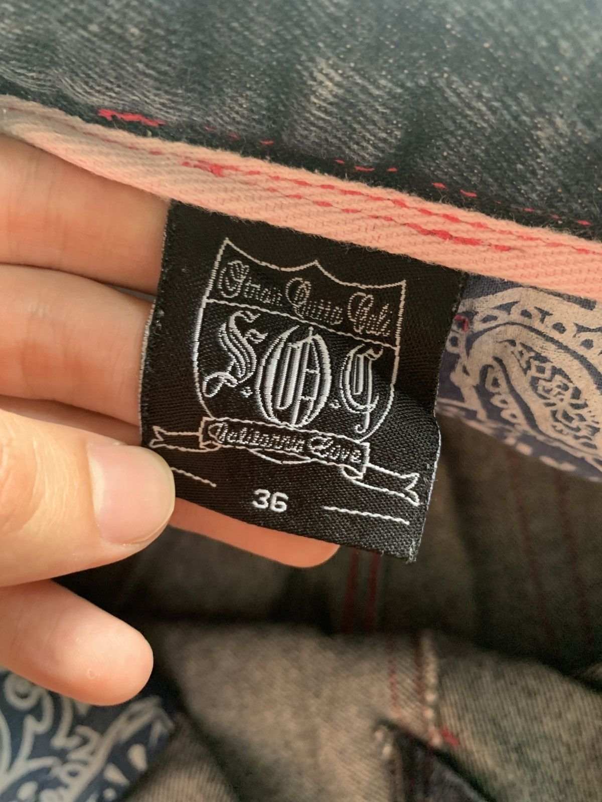 Other SOC DENIM DAICOCK BAGGY INSPIRED EVISU RAW STREETWEAR JEANS Size US 34 / EU 50 - 16 Thumbnail