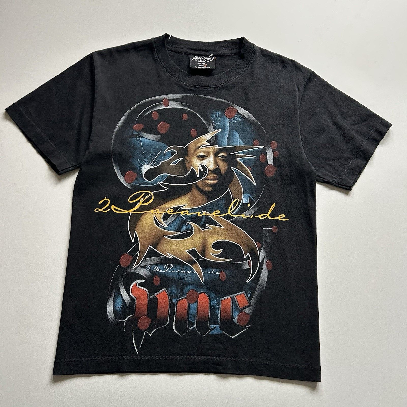 Rap Tees × Vintage Vintage 2Pac T Shirt Small Black Y2K Tupac Rap Tee Graphic Size US S / EU 44-46 / 1 - 1 Thumbnail