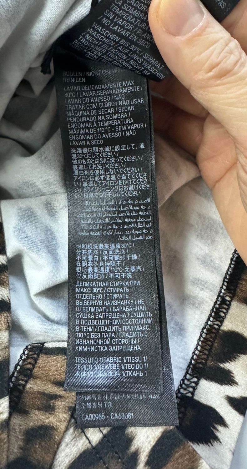 Balenciaga Balenciaga 24FW Leopard Double S/S T-shirt with Tape Size US M / EU 48-50 / 2 - 10 Thumbnail