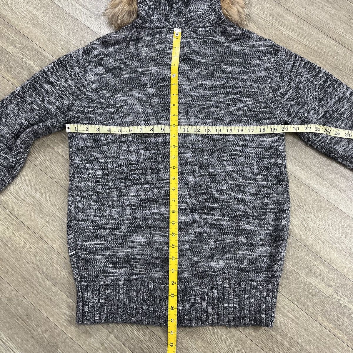 PPFM 2000s PPFM Knitted Full Zip Fur Hoodie Winter Lgb Style Size US L / EU 52-54 / 3 - 19 Thumbnail