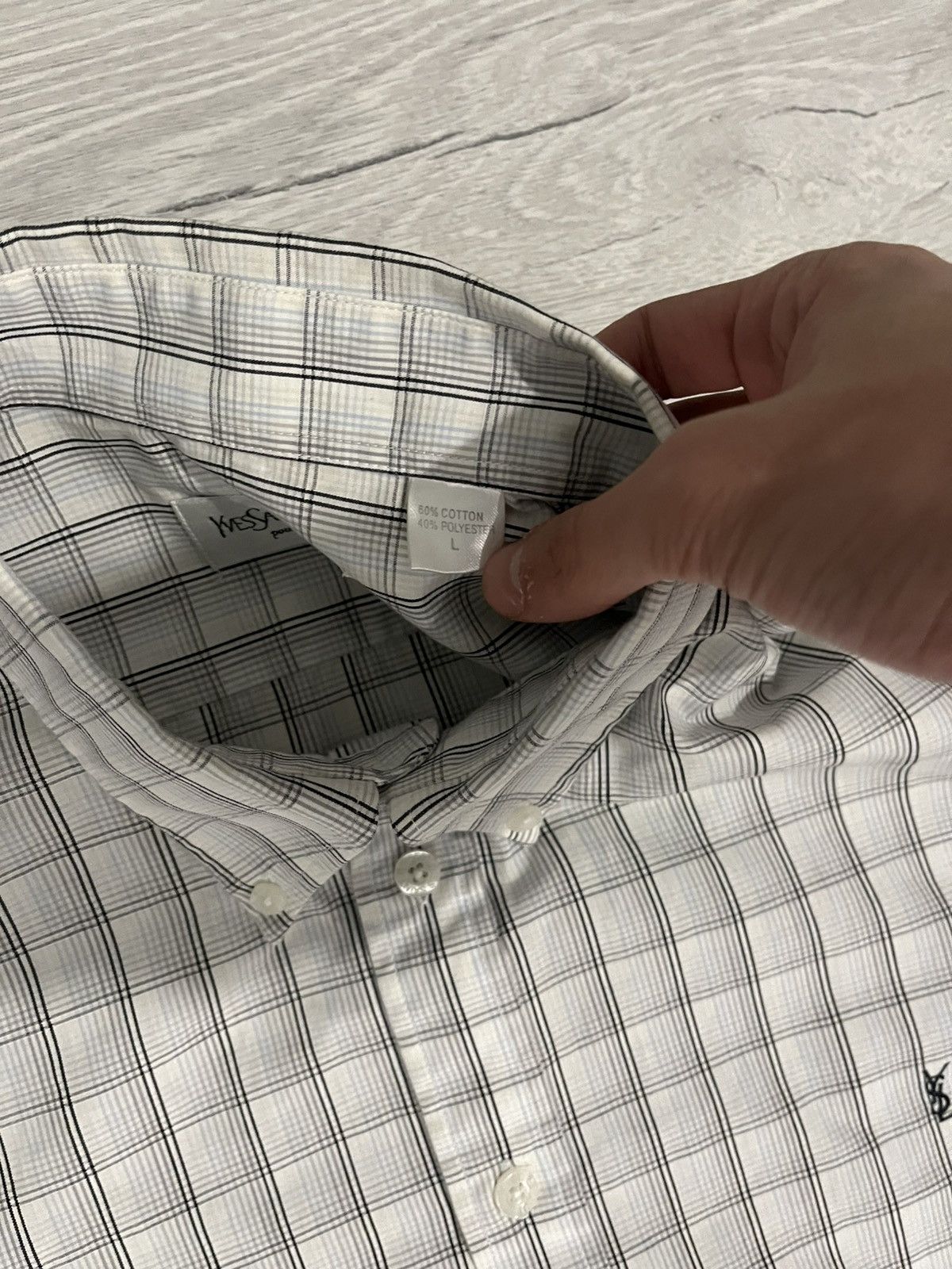 Yves Saint Laurent Yves Saint Laurent Shirt with logo Size US L / EU 52-54 / 3 - 5 Thumbnail