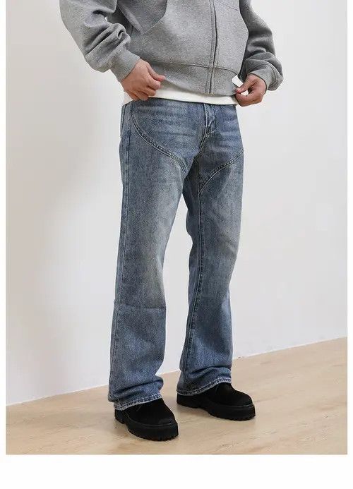 VIBE y2k patchwork distressed flared jeans Size US 32 / EU 48 - 1 Thumbnail