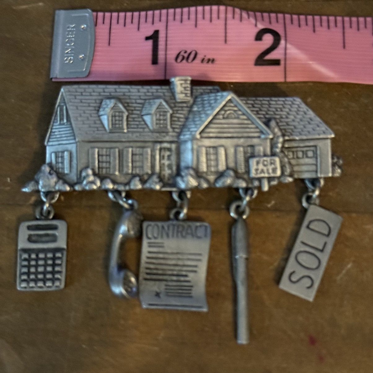 Vintage Vintage Jonette Jewelry pewter house realtor brooch Size ONE SIZE - 3 Thumbnail