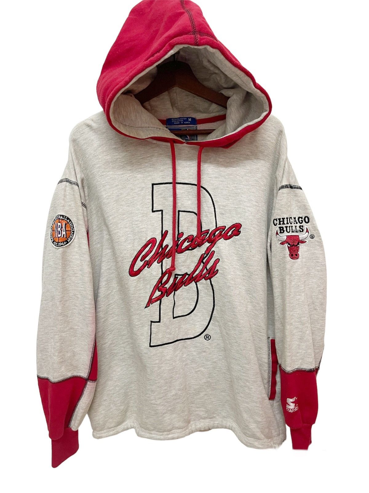 Nike × Vintage 💥90’s NBA CHICAGO BULL HOODIES STARTER Size US M / EU 48-50 / 2 - 1 Thumbnail