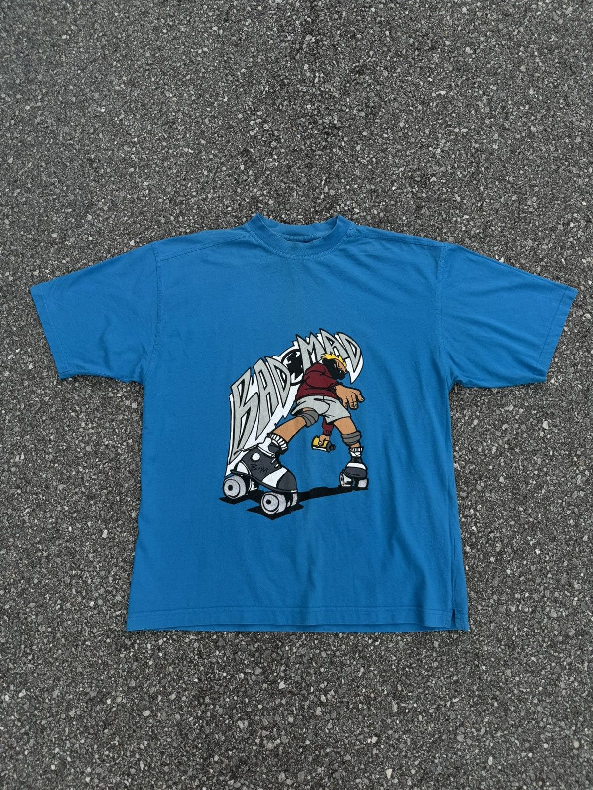 Rap Tees × Vintage Bad + Mad Rap Skate Vintage Boxy Tees logo y2k 90s Size US L / EU 52-54 / 3 - 1 Thumbnail